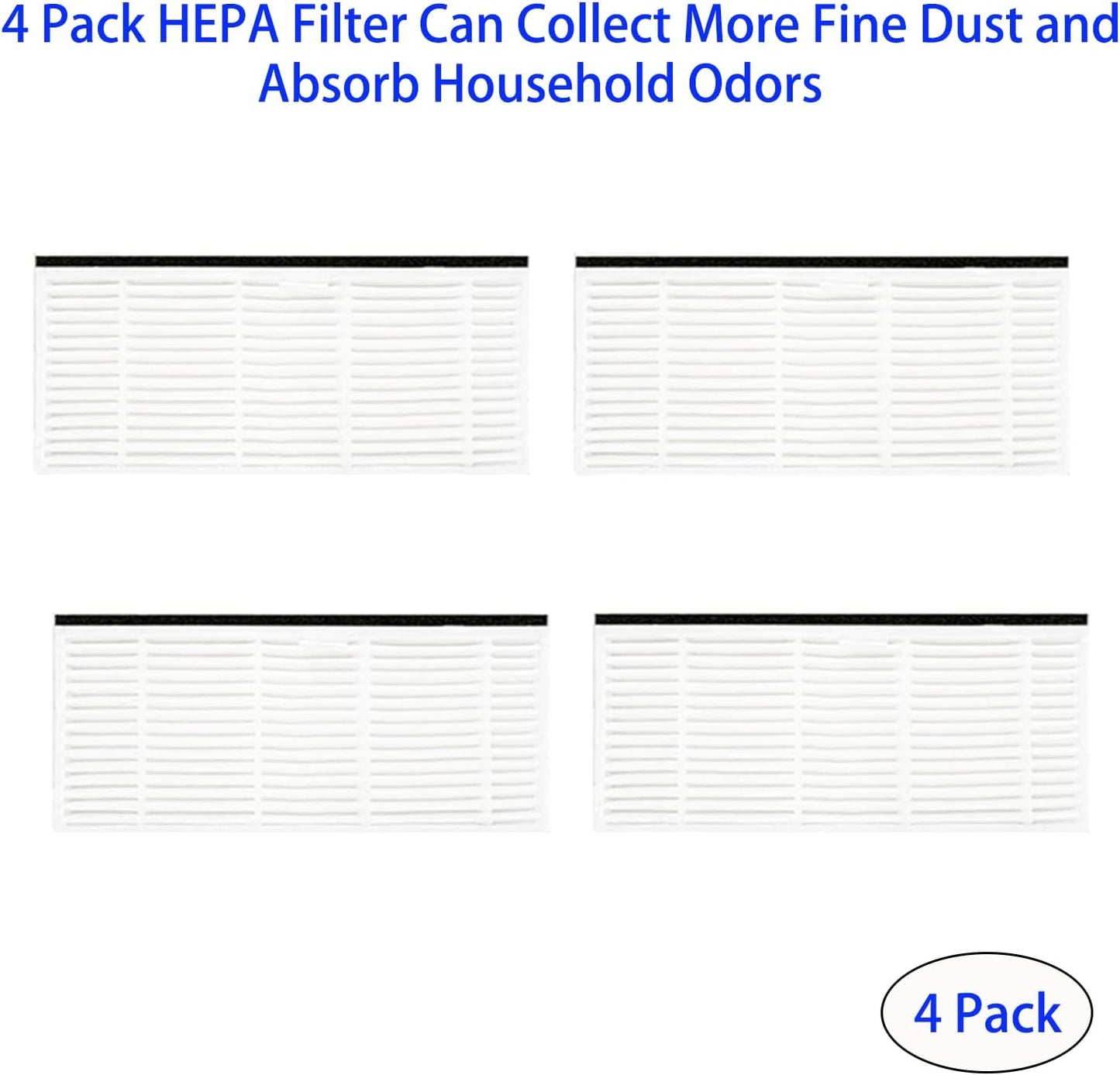 11 Pezzi Di Ricambio per Aspirapolvere Proscenic M8 Pro/Ihome Autovac Nova Self Empty Accessori Contiene 1 Spazzola Rotante, 6 Spazzole Laterali, 4 Filtri