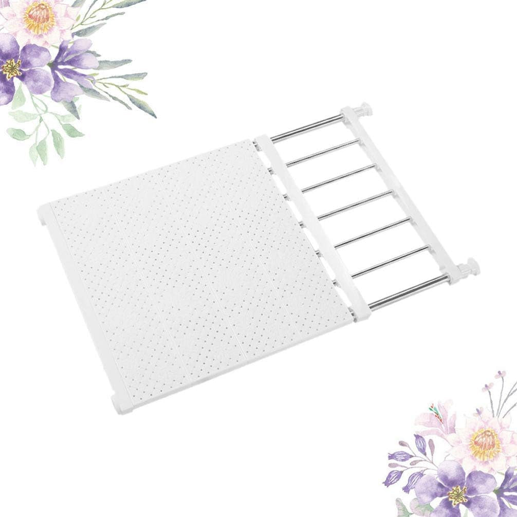 - Scaffale Telescopico Estensibile per Armadio, Resistente, Regolabile, per Cucina, Camera Da Letto, 33 – 53 Cm