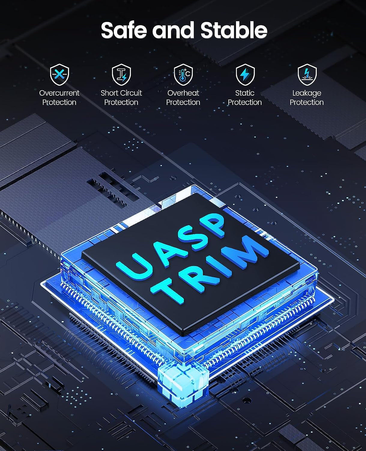 Hard Disk Docking Station USB3.0 per HDD/SSD SATA Da 2,5 E 3,5 Pollici, 2 Slot per SSD/HDD Docking, Supporto per Clonazione Offline E UASP,20TB(DD28U3-C)