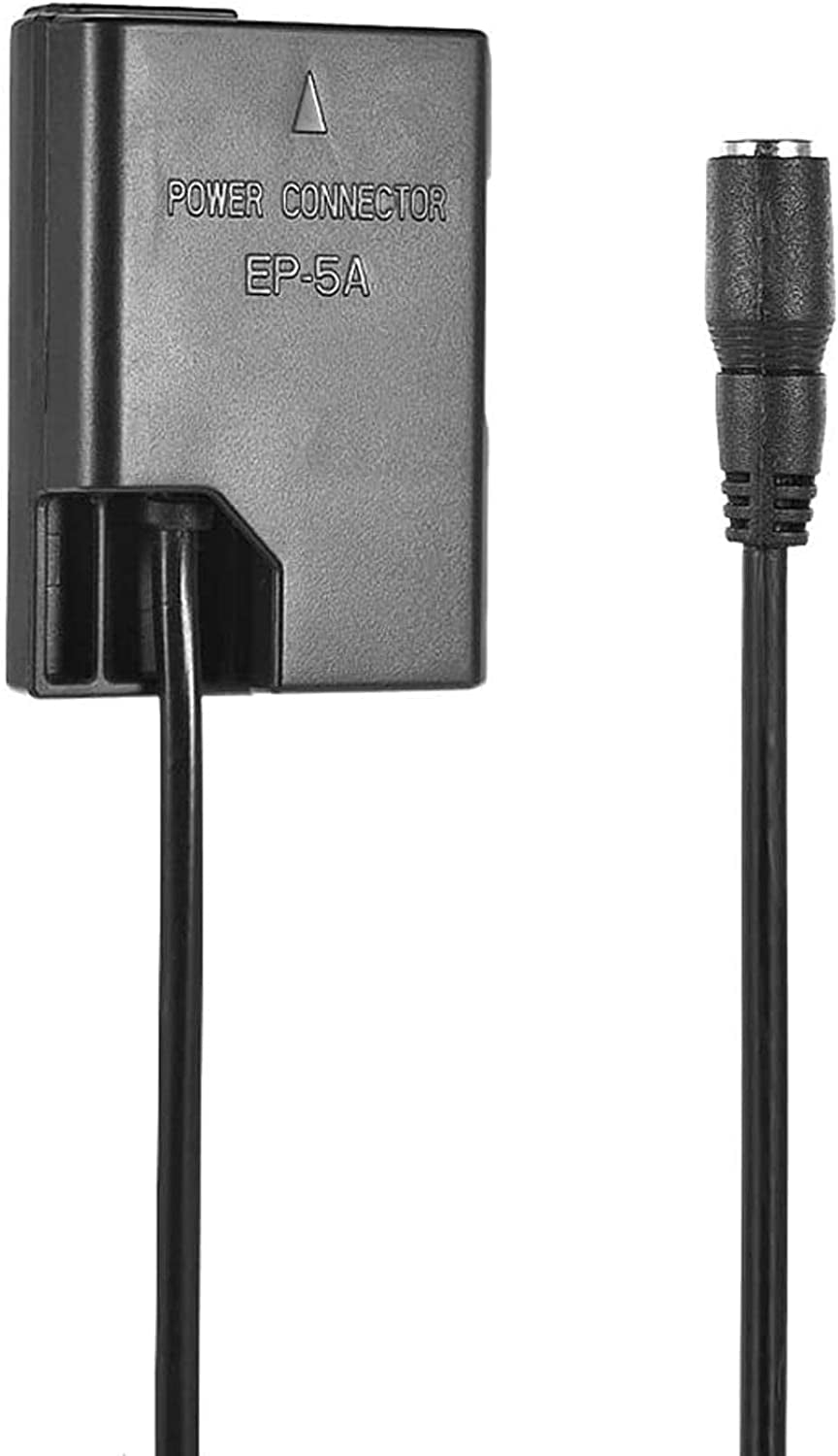 EH-5 EP-5A Kit Caricatore Alimentatore CA (Ricambio per Batteria EN-EL14 / EN-EL14A) per Fotocamera Nikon Coolpix D3100 D3200 D3300 D3400 D3500 D5100 D5200 D5300 D5500 Df P7000 P7100 P7700 D7800