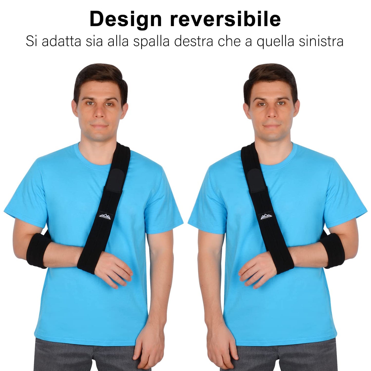 Fascia Di Supporto per Braccio, Supporti Reggibraccio Immobilizzatore per Braccio a Tracolla Regolabile Leggero Comodo Traspirante Medica Da Spalla per Feriti Arm/Hand/Gomito - Nero