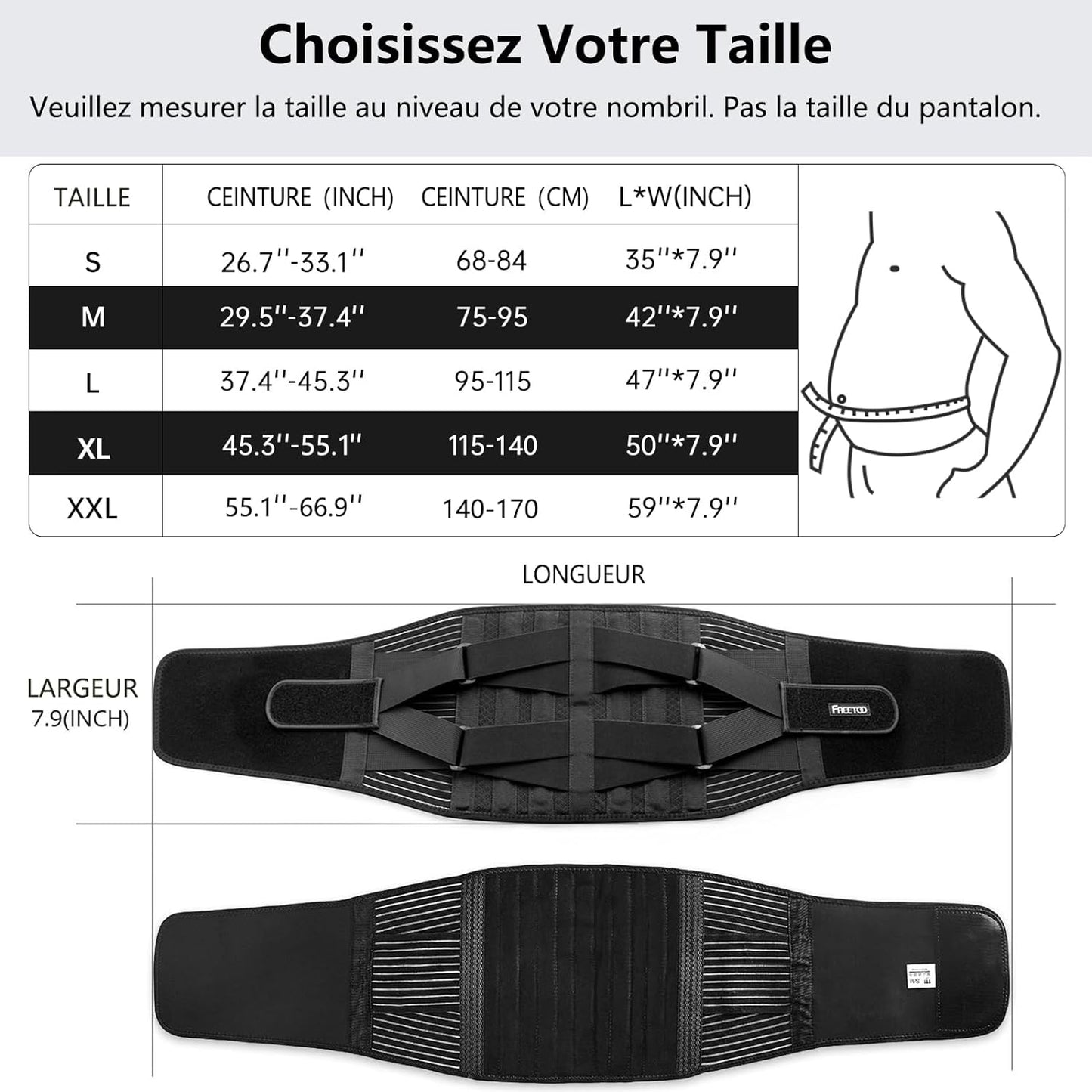 Cintura Lombare Cintura Di Sostegno Lombare Mantenere Bene Lombare 4 Molle Supporto Cinghia Doppia Regolabile per Uomo E Donna