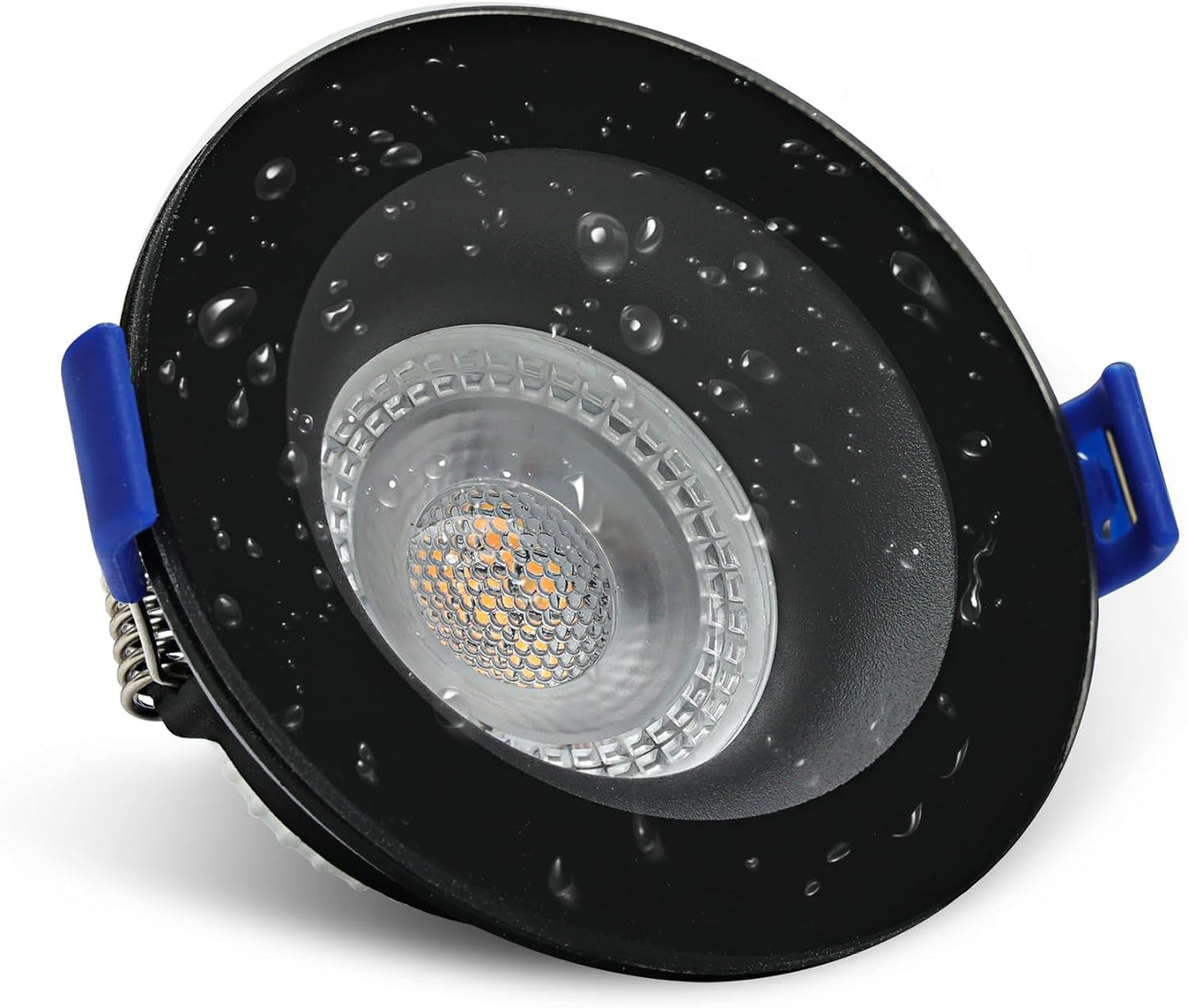 Faretti LED Da Incasso per Mobili,5W 230V 500LM Luci Da Soffitto Interno,Luce Calda 3000K Faretto Led Incasso Bagno IP65, Ø68Mm,Adatto per Bagni Umidi, Interni Vari, Ecc.Nero Set Di 6