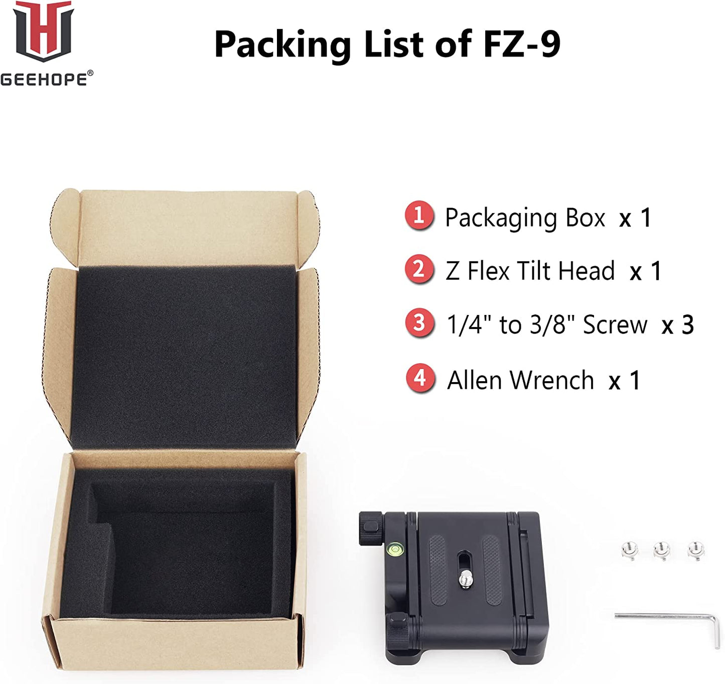FZ-9 Testa Del Treppiede Con Inclinazione Z Flex Aggiornata Testa Pieghevole Panoramica Flessibile in Lega Di Alluminio CNC per Canon Nikon Sony DSLR Camera Camcorder Smartphone Slider Rail