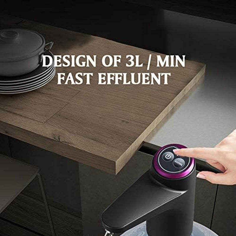 Erogatore Dacqua,Pompa Elettrica per Acqua Potabile,Pompa Elettrica per Bottiglia Dacqua,Distributore Dacqua Elettrico Automatico,Pompa per Erogatore Dacqua Ricaricabile Wireless USB