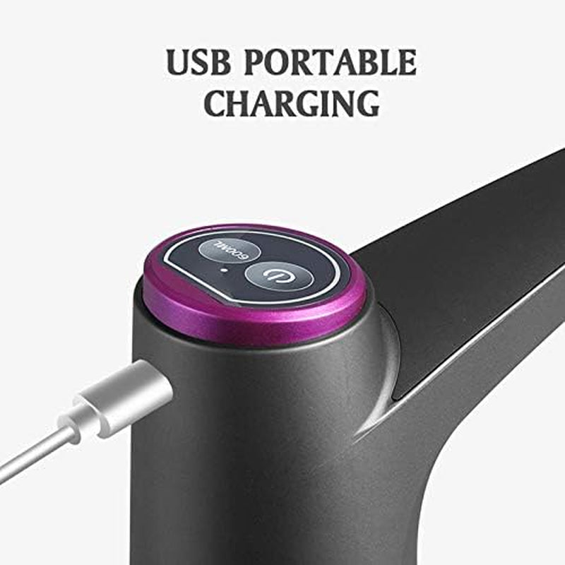 Erogatore Dacqua,Pompa Elettrica per Acqua Potabile,Pompa Elettrica per Bottiglia Dacqua,Distributore Dacqua Elettrico Automatico,Pompa per Erogatore Dacqua Ricaricabile Wireless USB