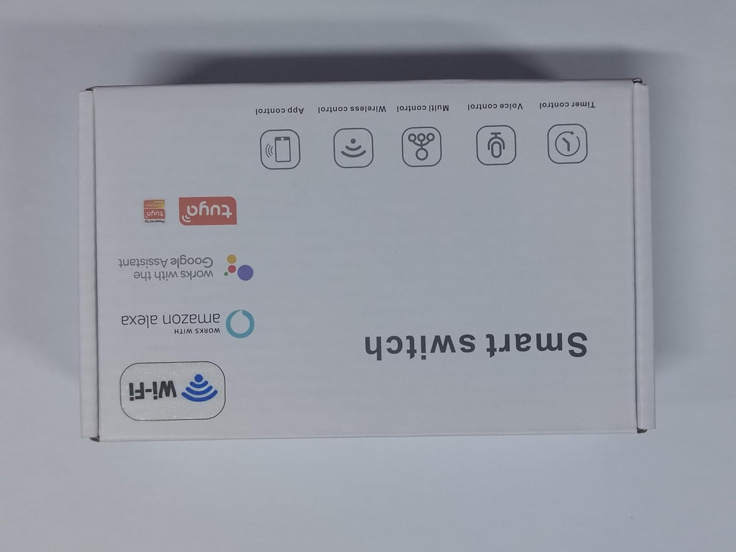 Interruttore Della Luce Intelligente Wifi, Controllo Vocale Funziona Con Alexa E Google Home, Timer E Condivisione Dispositivo, È Necessario Il Filo Di Neutro, Bianco 2 Way