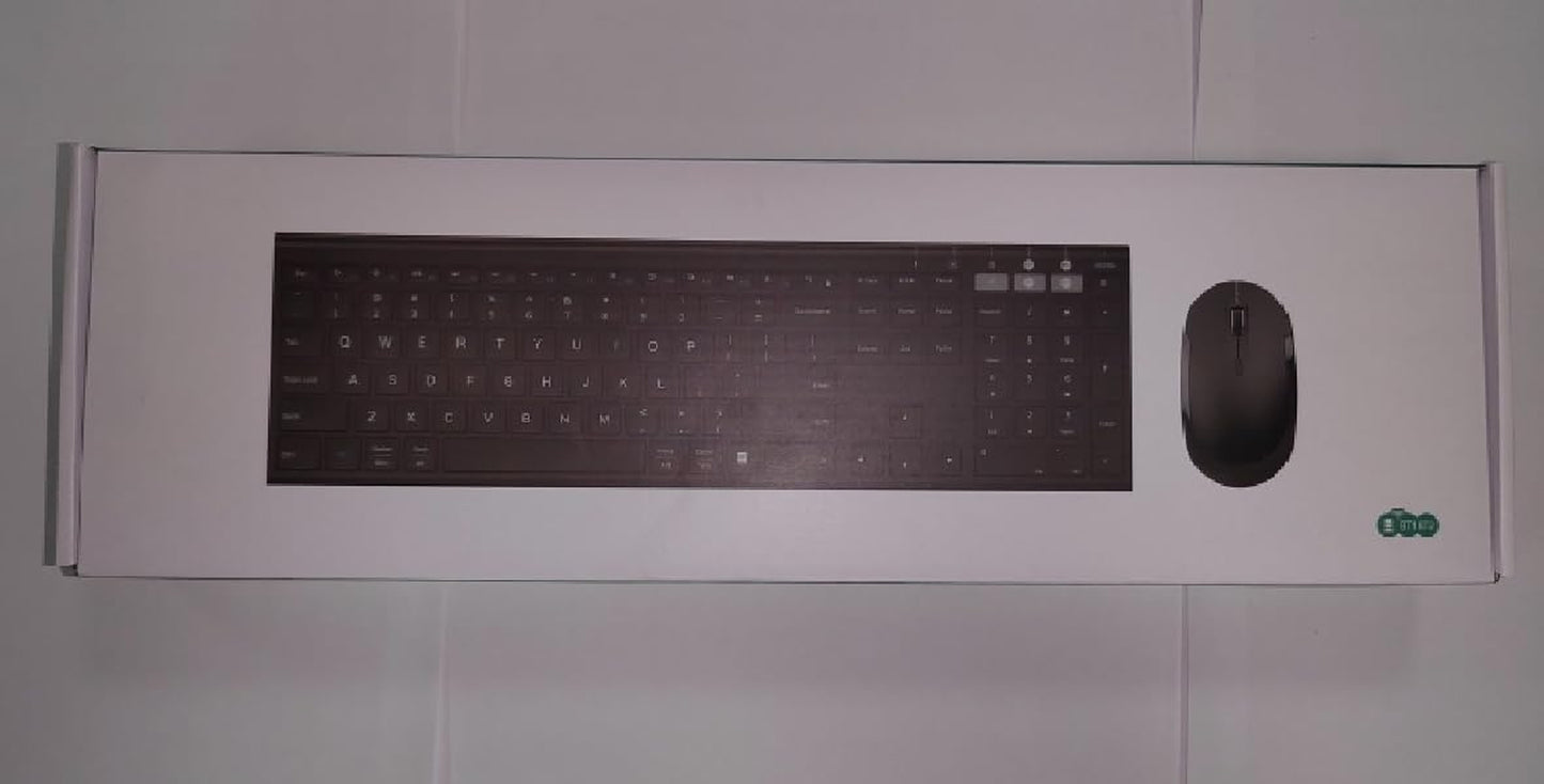 Tastiera Bluetooth Con Mouse Senza Fili, Dual Bluetooth E 2.4 G Chiavetta USB Senza Fili, Tastiera Wireless Ricaricabile Con Layout DE per Mac/Windows/Android – Nero