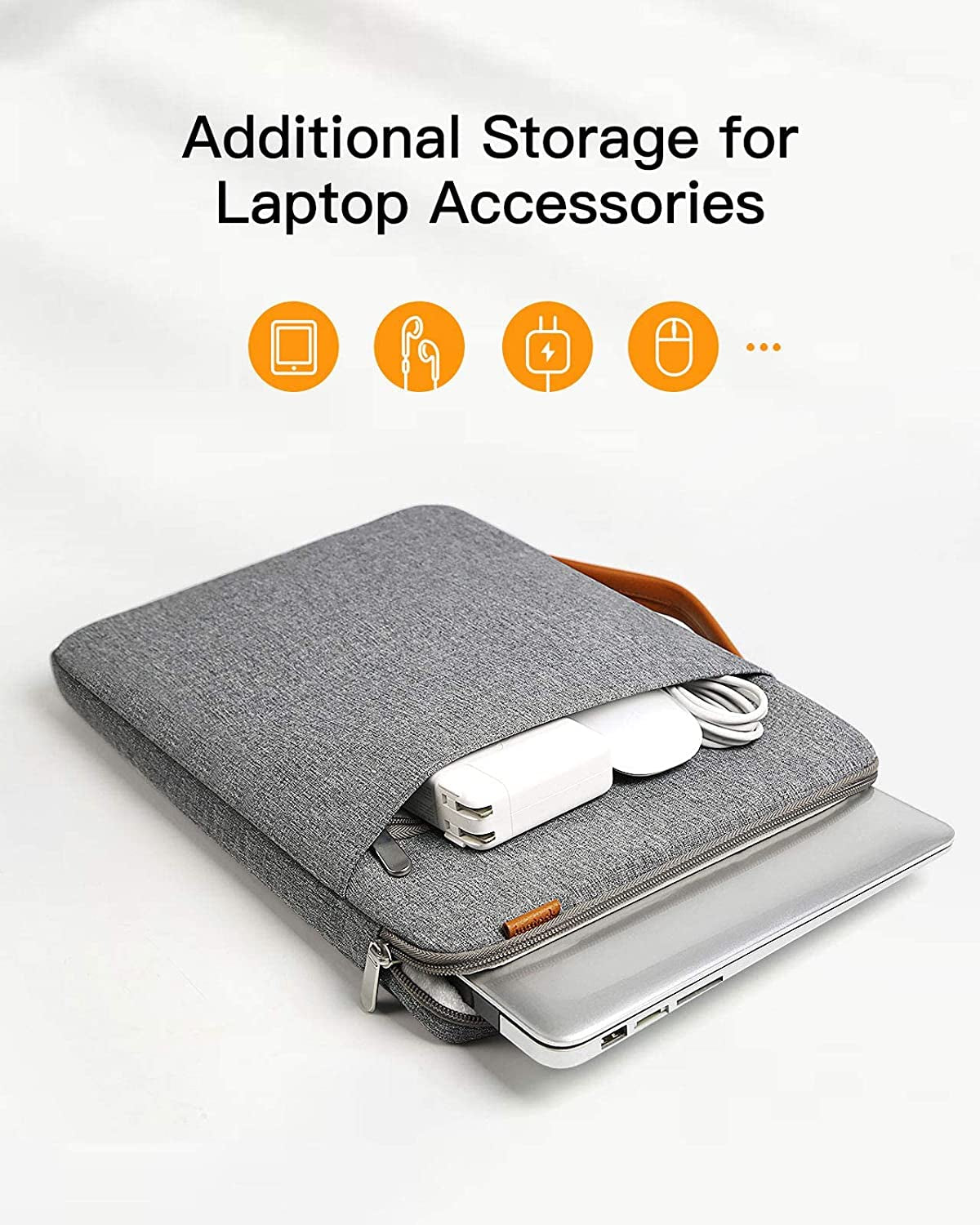 Custodia 14 Pollici Compatibile Con 15,3 Macbook Air M2 2023(A2941), 14 Pollici Chromebook Notebook Ultrabook, 15 Macbook Pro 2019-2016 (A1990/A1707), 15" Surface Laptop 5/4/3 - Grigio