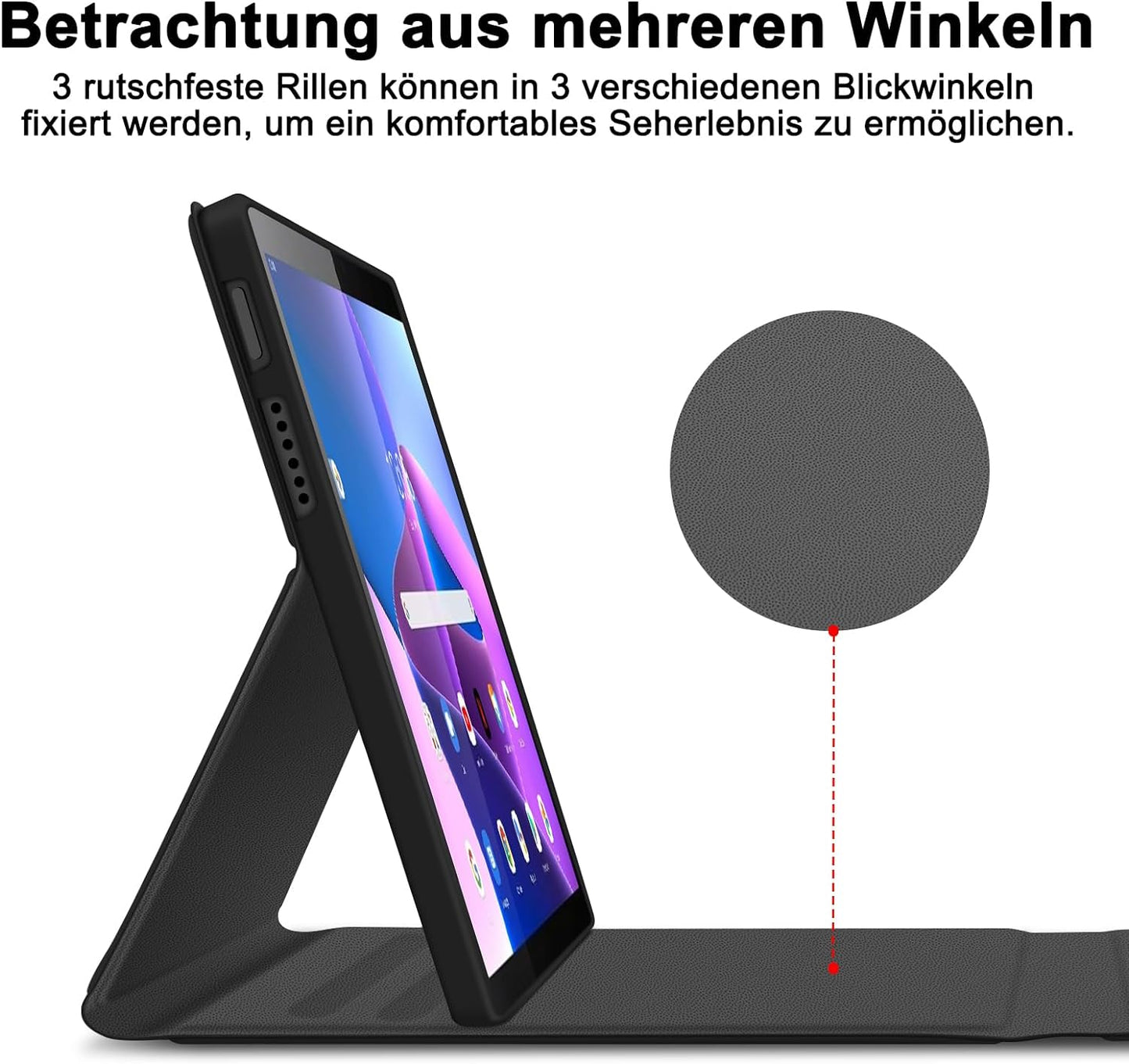 Custodia per Tastiera Lenovo Tab M10 plus 3Rd Gen 10,6", Layout QWERTZ, Tastiera Magnetica Illuminata Con Custodia per Lenovo Tab M10 plus 3Rd Gen 10,6 Pollici, 2022 TB-125FU/128FU/128XU,
