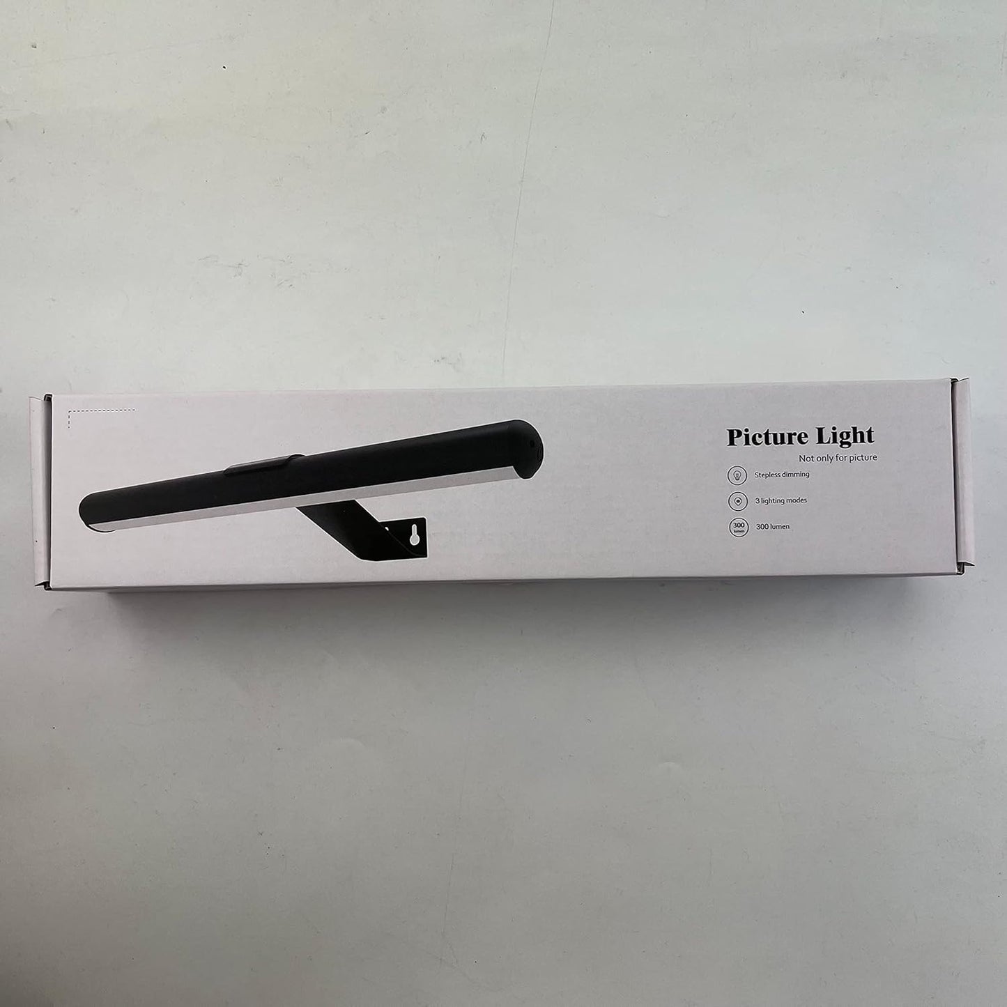 Lampada per Quadri Wireless Ricaricabile, 2 in 1 Luce per Pittura Con Telecomando, 300LM Batteria Luci Da Esposizione Dimmer, 3 Modalità Luce Da Parete Magnetica per Opere Darte (Black-30Cm)