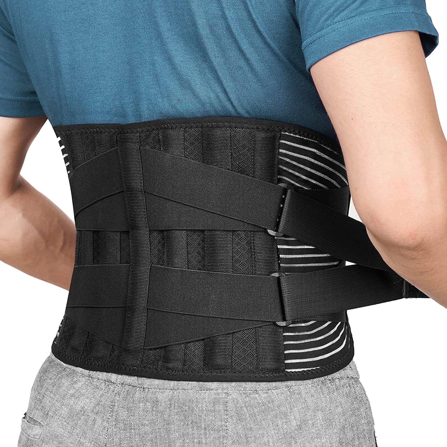 Cintura Lombare Cintura Di Sostegno Lombare Mantenere Bene Lombare 4 Molle Supporto Cinghia Doppia Regolabile per Uomo E Donna
