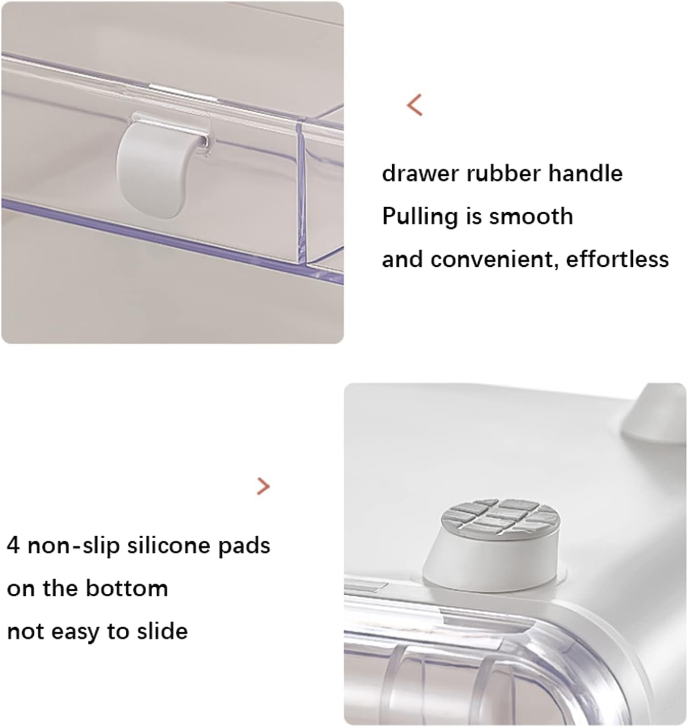 Grande Organizer per Trucchi a Doppia Porta Con 2 Cassetti, Organizer per Cosmetici Impermeabile E Antipolvere, 11 X 8 X 16, Bianco