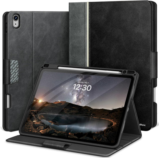 Custodia per Ipad Air 13" (2024, M2) Con Portamatite in Pelle Vegana Smart Stand Folio, Auto Wake/Sleep, Multi-Angolo per Visualizzare/Disegnare, Custodia Protettiva Con Chiusura Magnetica,