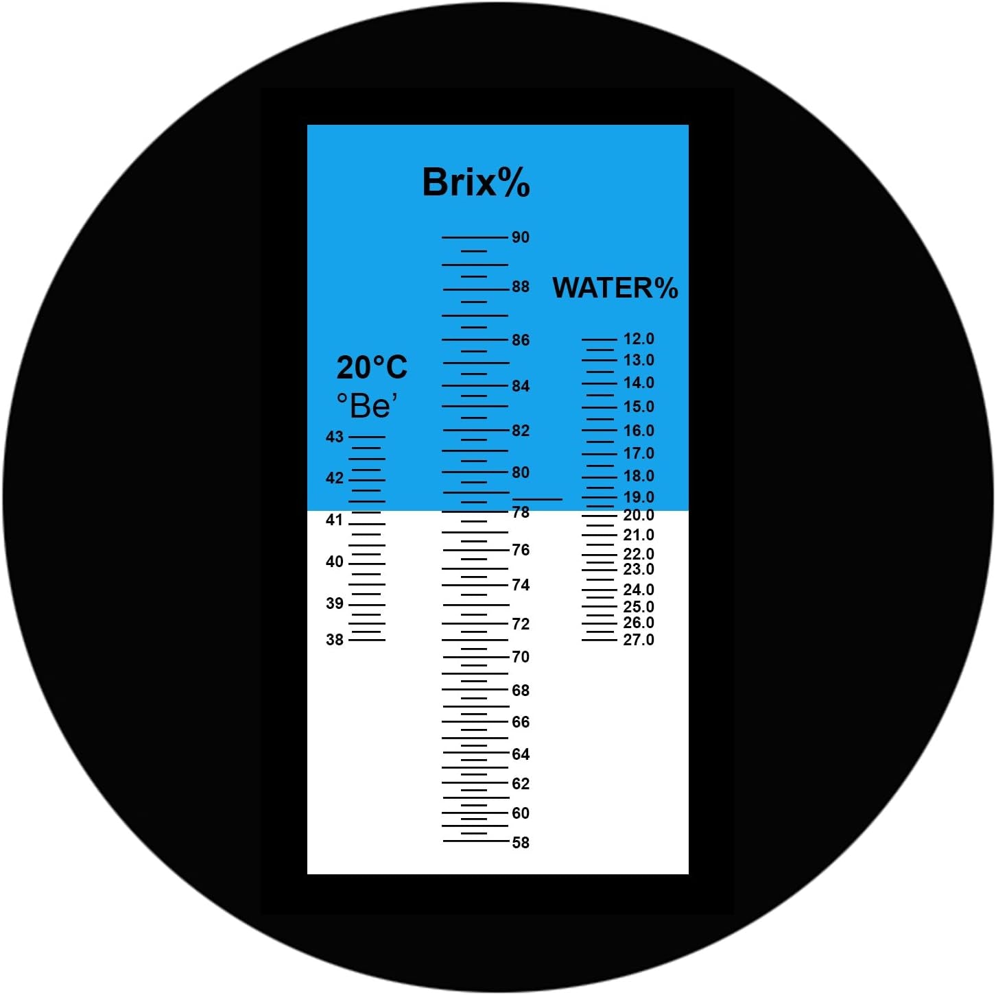 Miele Umidità 58~90% Brix Rifrattometro Con ATC, Handheld Alto Misurazione Gamma Zucchero Soddisfare, Miele, Gelatina, Marmellata E Sciroppo