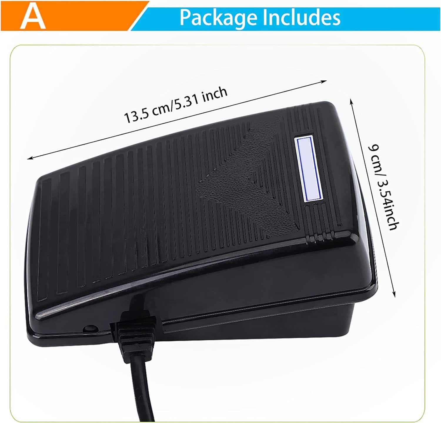 Cavo Di Comando a Pedale Elettronico Con Pedale Di Controllo a Pedale 220V Con Cavo Di Alimentazione per Macchina Da Cucire Singer 974 (Spina Europea) (EU Plug 200-240V)