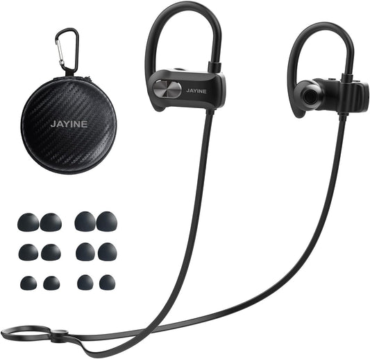 Cuffie Bluetooth in Orecchio, Cuffie Senza Fili Con Microfono 24H Playtime Auricolari Bluetooth 5.3 HD Deep Bass Stereo IP67 Impermeabili Da Corsa Auricolari Senza Fili