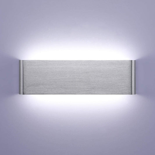 Lampada Da Parete Interno 16W 6000K LED Applique Da Parete Moderno Bianca Con Luce up down IP44 Impermeabile Illuminazione per Camera Da Letto Corridoio Soggiorno Scala (Bianco Freddo)