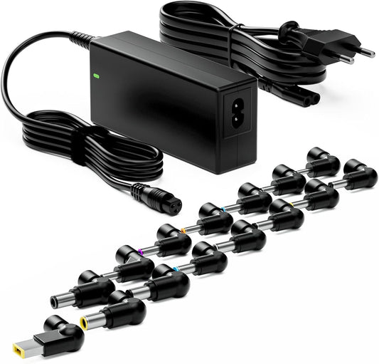 90W 65W Caricabatterie Universale Laptop per HP Dell Acer Asus Lenovo Toshiba Samsung Sony Gateway 15V 16V 18,5V 19V 19,5V 20V Adattatore Di Alimentazione CC Con 15 Spine