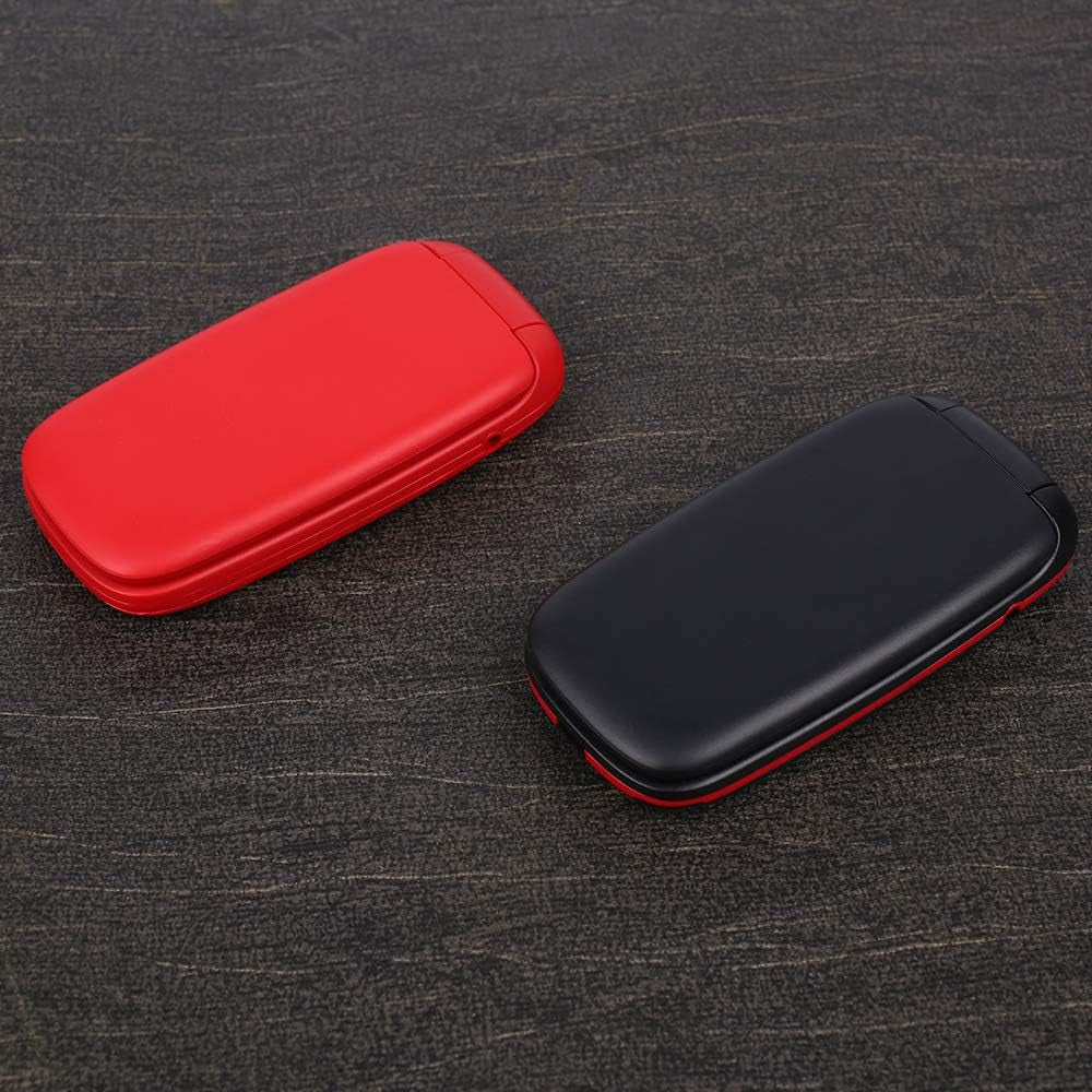 Telefono Cellulare per Anziani GSM Cellulare per Anziani Con Tasti Grandi Display 1.8" Supporto SIM Doppio, Chiamata Rapida 800Mah Batteria Lungo Standby - Nero