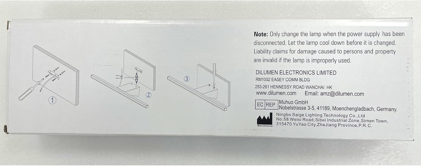 Applique Bagno Specchio Con Interruttore, Acciaio Inossidabile, 40 Cm, Luce Specchio Bagno 10 W 800 Lm, Bianco Neutro 4000 K, Stile Minimalista IP44 Impermeabile(40Cm - 4000K)