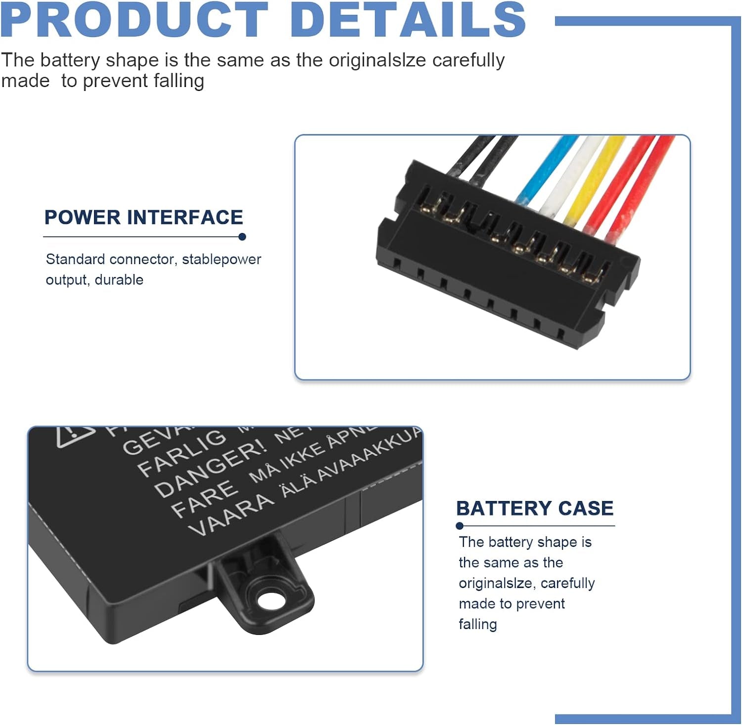 L14L2P21 Batteria Compatibile Con Lenovo Flex 3 Flex 4 1470 1480 1570 1580 Series Edge 21580 S4135 S4170 S4175 Series Notebook, Ricambio per L14M3P21 L14L3P21 L1 L14 M2P21 L14L2P21 (7,4 V