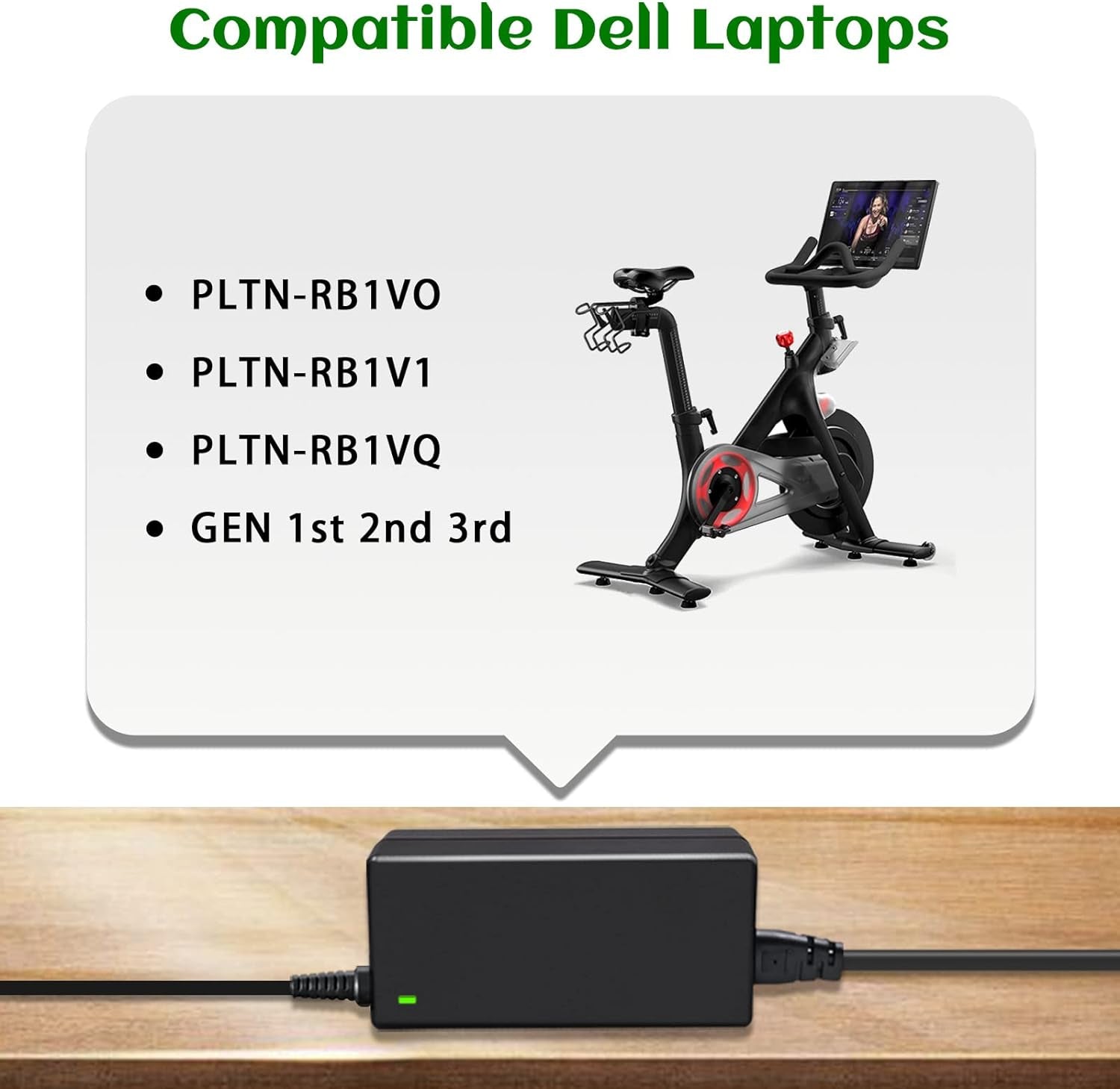 Cavo Di Alimentazione per Cyclette Peloton, Adattatore AC 12V 4.17A per Cyclette PLTN-RB1VO PLTN-RB1V1 PLTN-RB1VQ GEN 1 2 3 1A 2A 3A Generazione