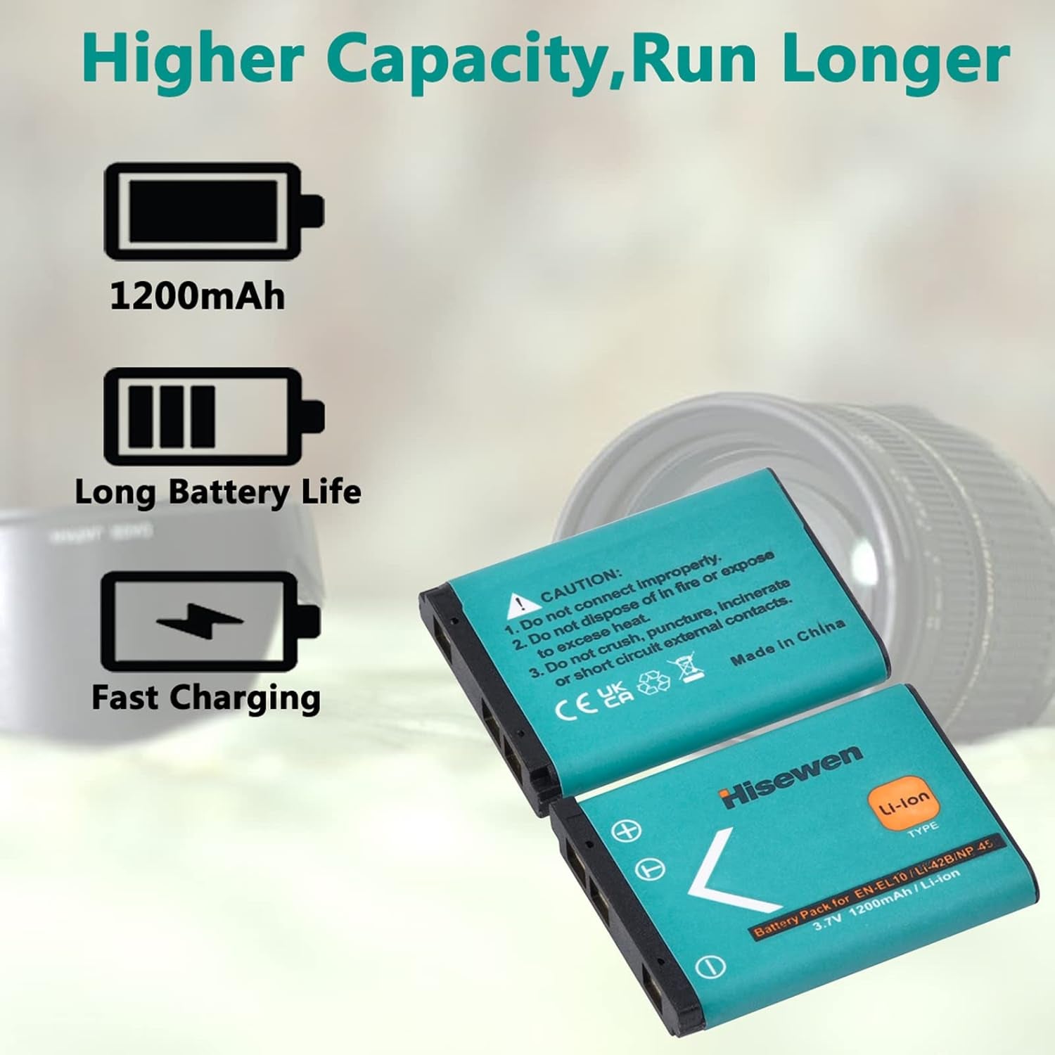 - Batteria Li-42B Li-40B 1200 Mah per Olympus Stylus 1040 1060 1070 7000 7010 7020 7030 7040 TG-310 TG-320 VR310 per Fujifilm NP-45 10.