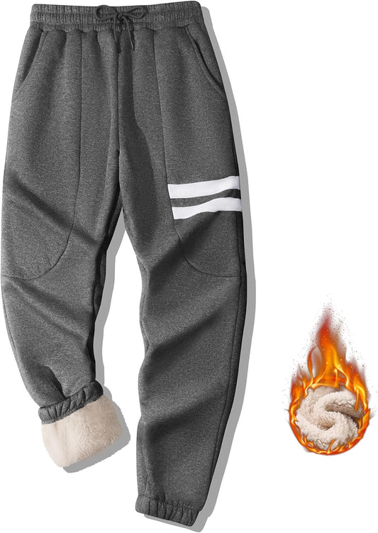 Pantaloni Da Uomo Pantaloni Felpati Termici Con Tasca Foderata in Sherpa Pantaloni Casual Caldi in Cotone Ispessito Pantaloni Invernali Da Uomo Pantaloni Da Uomo in Pile