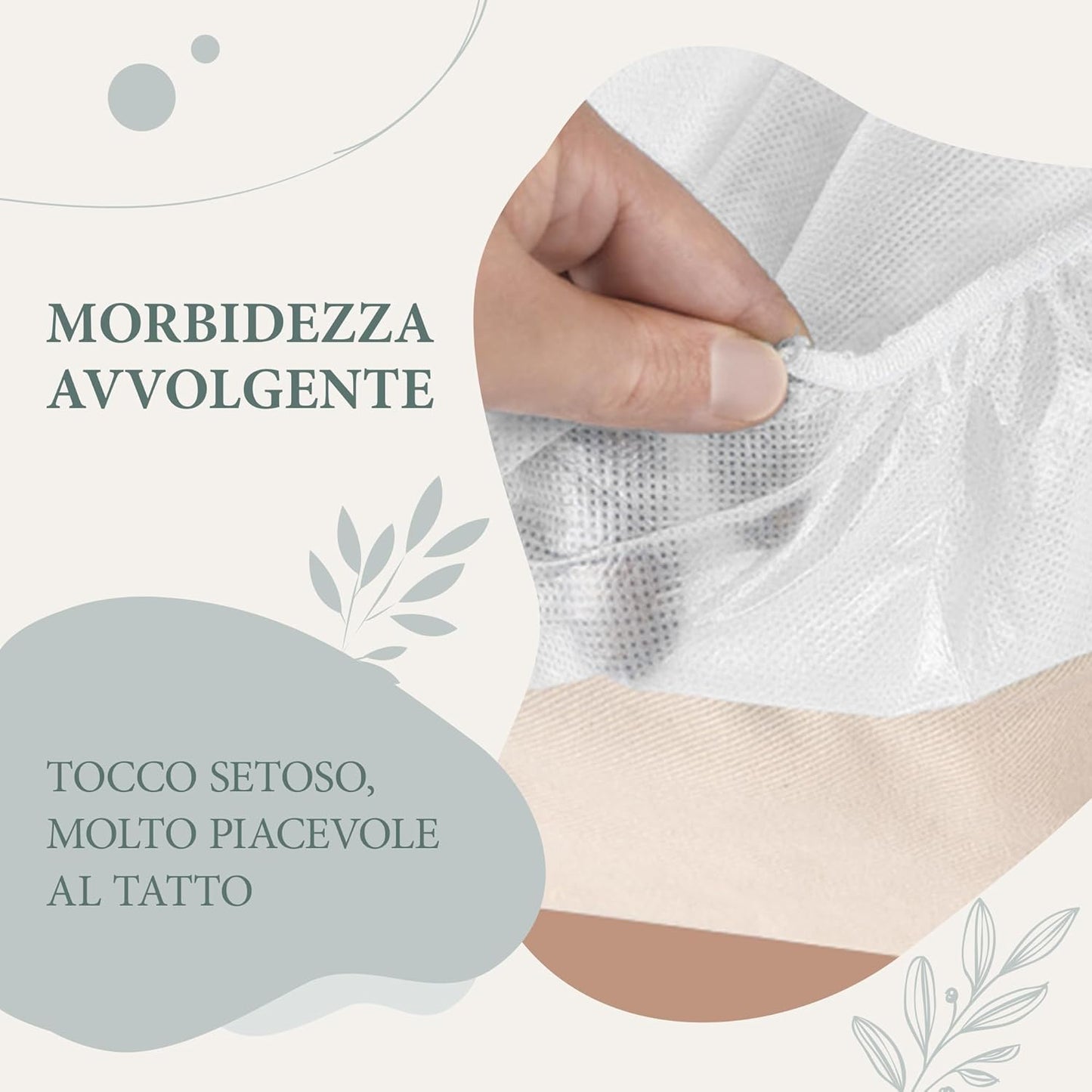 - 100 Uds Lenzuola Usa E Getta Con Angoli Lettino 80X210 Cm, Copri Lettino Da Massaggio TNT per Estetista Con Elastici, Lenzuolo Impermeabile Monouso, per SPA & Salone & Estetica