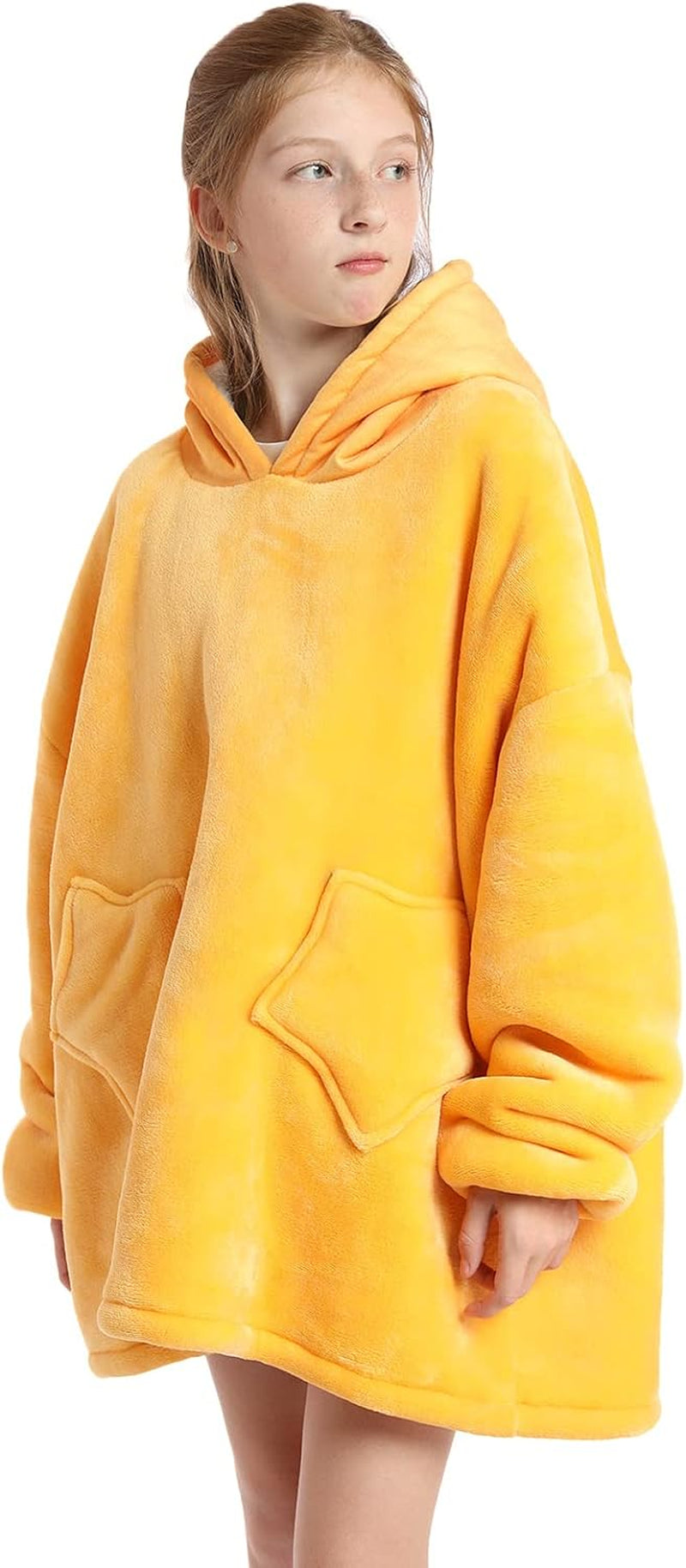 Felpa con cappuccio oversize per bambini, felpa con cappuccio indossabile in pile Sherpa con animali carini per bambini adolescenti, felpa con cappuccio confortevole gigante soffice