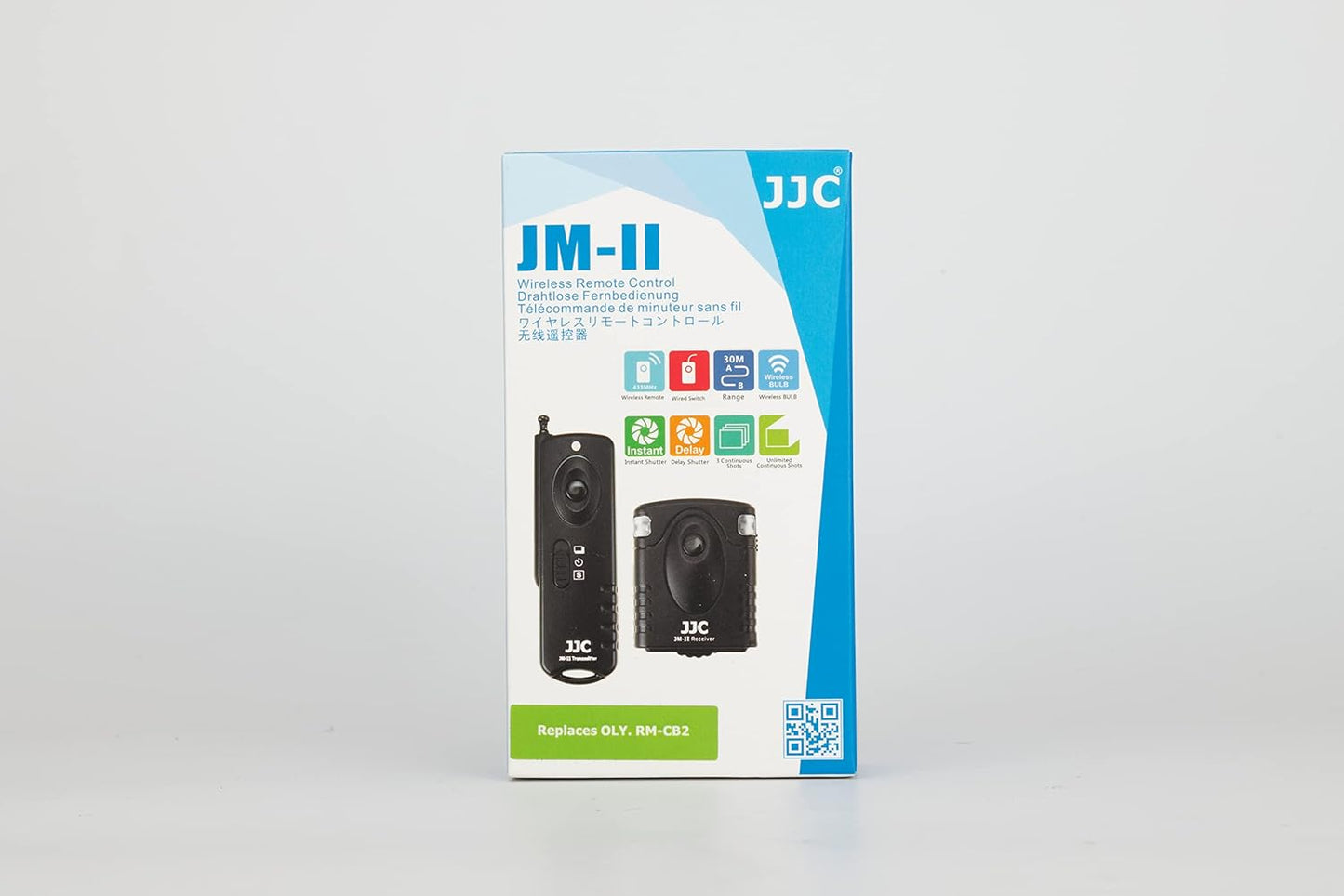 JM-J2 Telecomando wireless per rilascio otturatore a distanza per sistema OM OM-1 Mark II OM-1 OM-5 OM-D E-M5 Mark III E-M1 Mark III E-M1 Mark II e OM-D E-M1X RM- Sostituzione del controller CB2