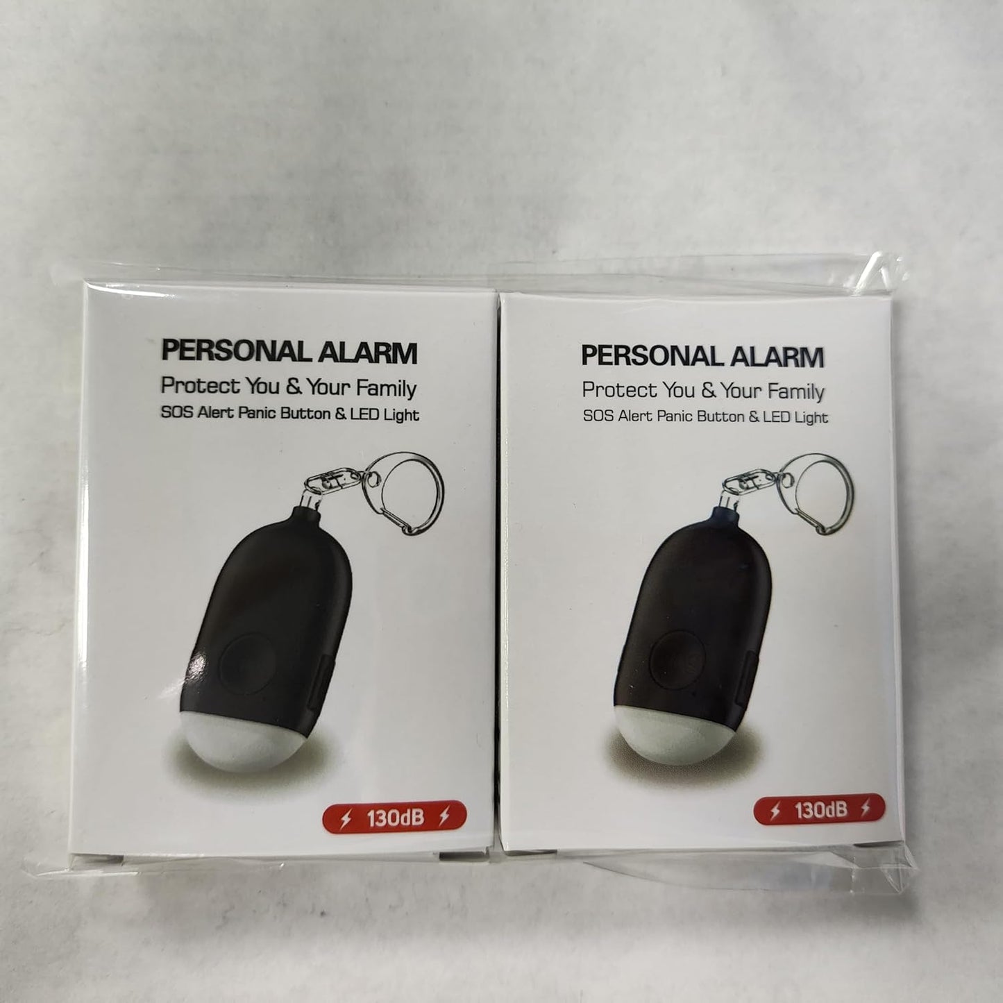 Allarme Personale Ricaricabile, 130 Db Forte Suonoallarme Di Sicurezza Personale Allarme Autodifesa per Donne/Bambini/Ragazze/Anziani Con Torcia Led(Bianco+Rose)