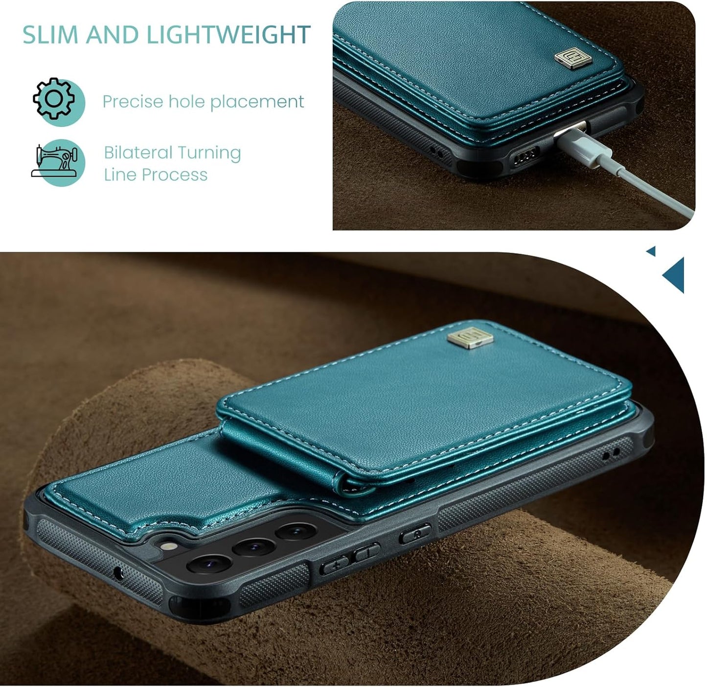 Custodia a Portafoglio per Galaxy S23 plus Con Blocco RFID, Antiurto [Pelle PU Di Alta Qualità] [Slot per Schede] [Chiusura Magnetica] Custodia a Portafoglio Verticale in Pelle Compatibile Per