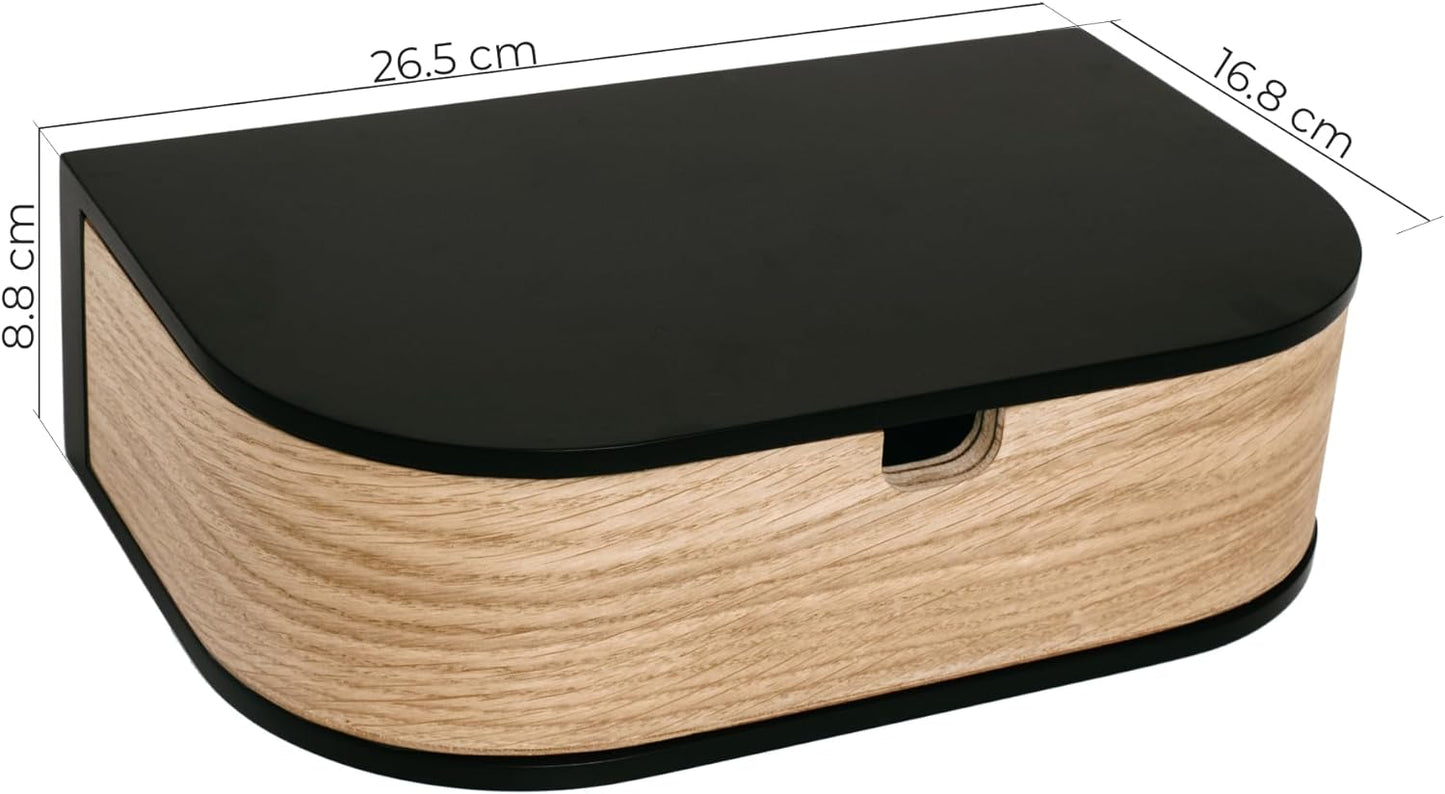 Mensola Sospesa Da Parete Con Cassetto – Mensola Da Parete in Legno – Piccoli Cassetti Da Parete Sospesi – Mensola Da Parete Con Cassetto – Tavolo Da Parete Corridoio