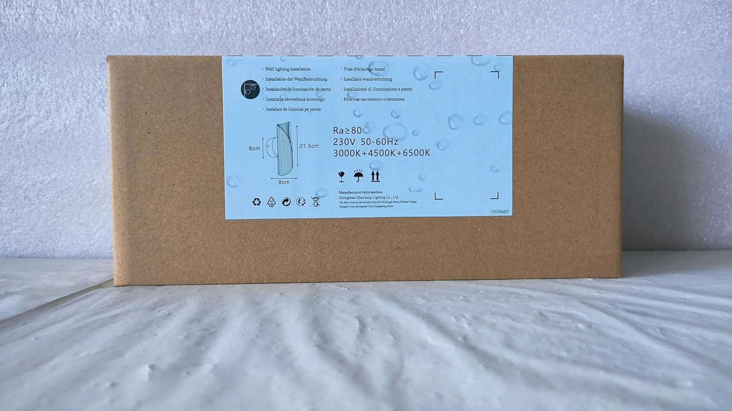 Applique Da Parete Interno, 16W 1800LM Lampada Da Parete a LED, 3000K&4500K&6500K Applique LED Creativo per Camera Da Letto Soggiorno Corridoio, Oro, 28 * 10CM