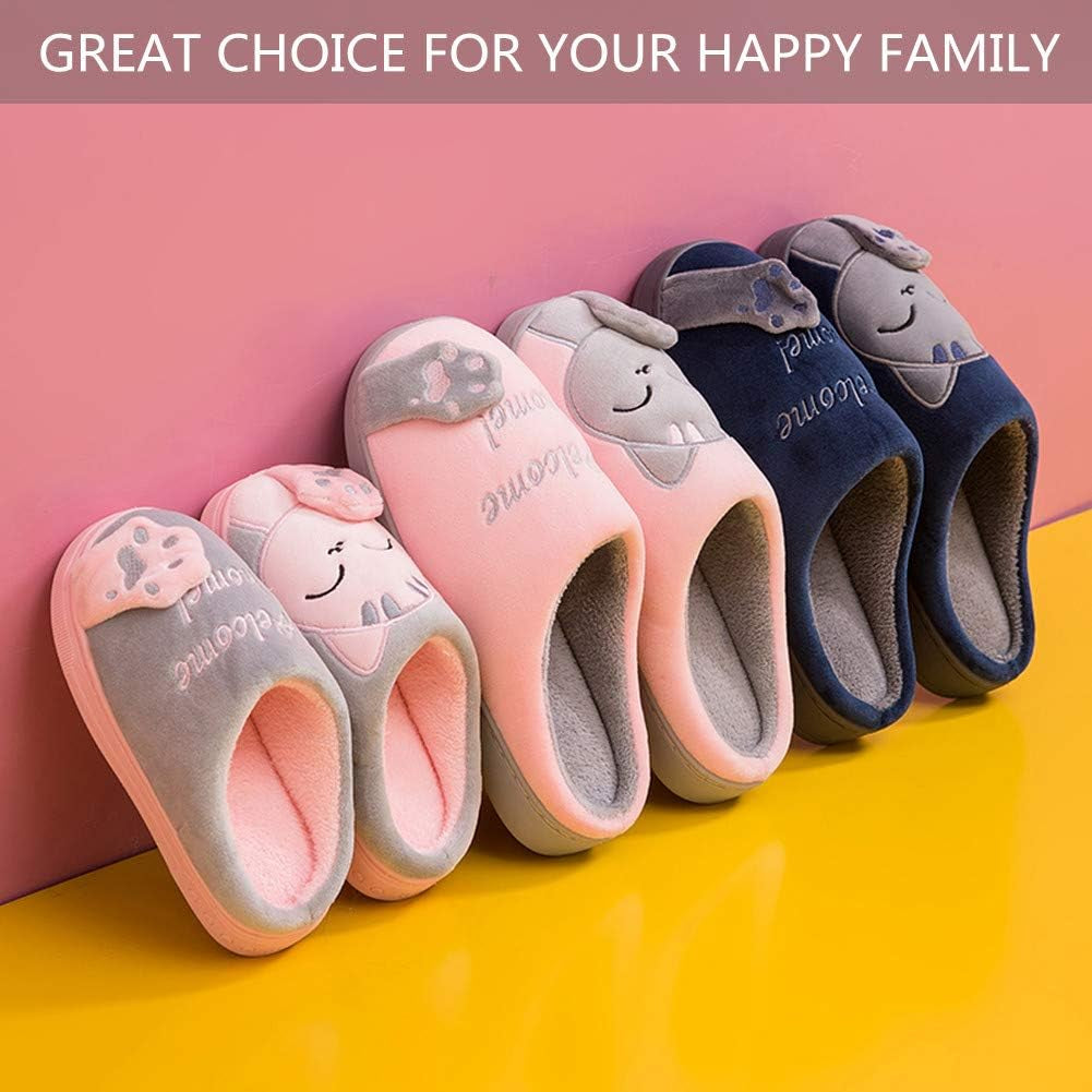 Carino Cartone Animato Pantofole Da Casa Bambini Uomo Donna Inverno Peluche Ciabatte Interne Comode Caldo Scarpe Di Cotone Invernale