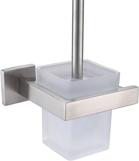 Porta Scopino Angolare Da Parete Porta Scopino Da Parete Set Da Bagno in Acciaio Inox Satinato Accessori per Il Bagno