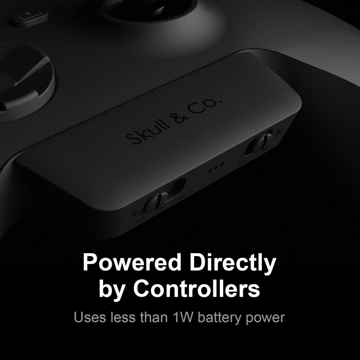 Audiobox for Xbox (Xsx/Xss/Elite) Controllers: Bluetooth 5.0 Wireless Audio Transmitter Adapter Low Latency - Black