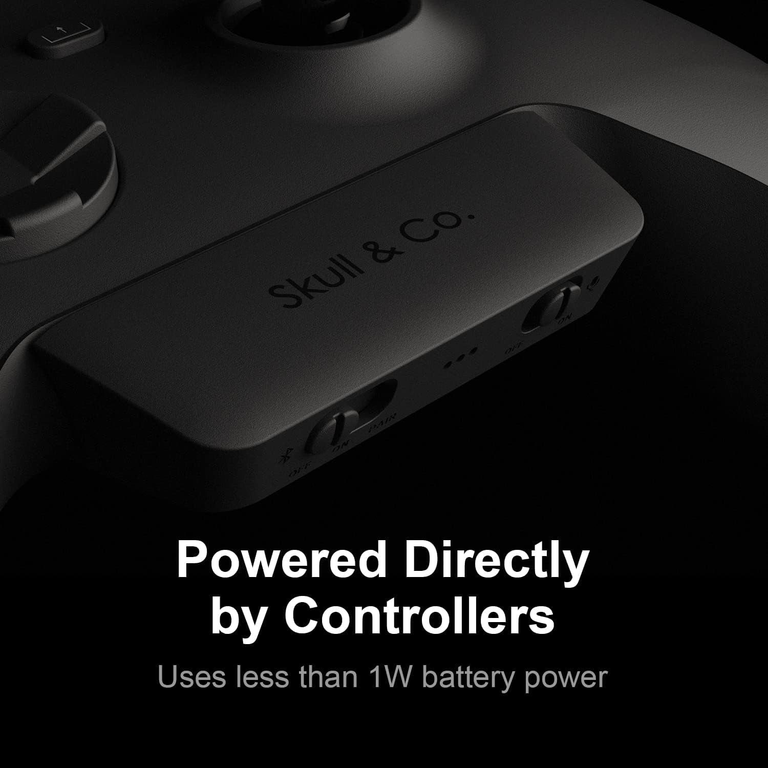 Audiobox for Xbox (Xsx/Xss/Elite) Controllers: Bluetooth 5.0 Wireless Audio Transmitter Adapter Low Latency - Black