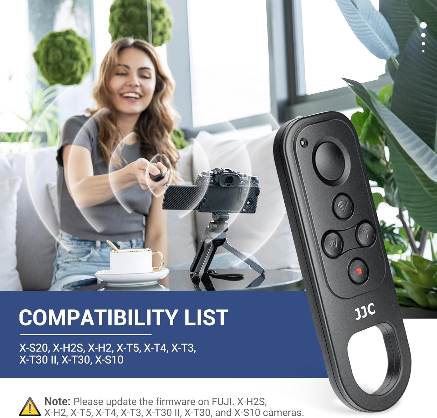 Telecomando Wireless Bluetooth per Fujifilm X100VI X-S20, X-H2S, X-H2, X-T5, X-T4, X-T3, X-T30 II, X-T30, X-S103 – Sostituisce per Treppiede FUJI TG-BT1