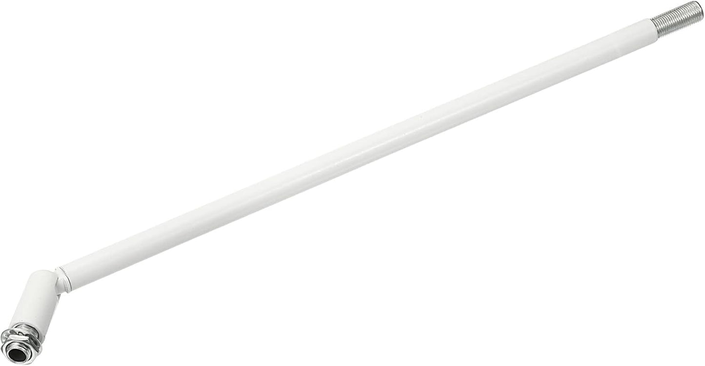 Set di aste di prolunga con dado di raccordo M10 11,8" con adattatore per soffitto bianco