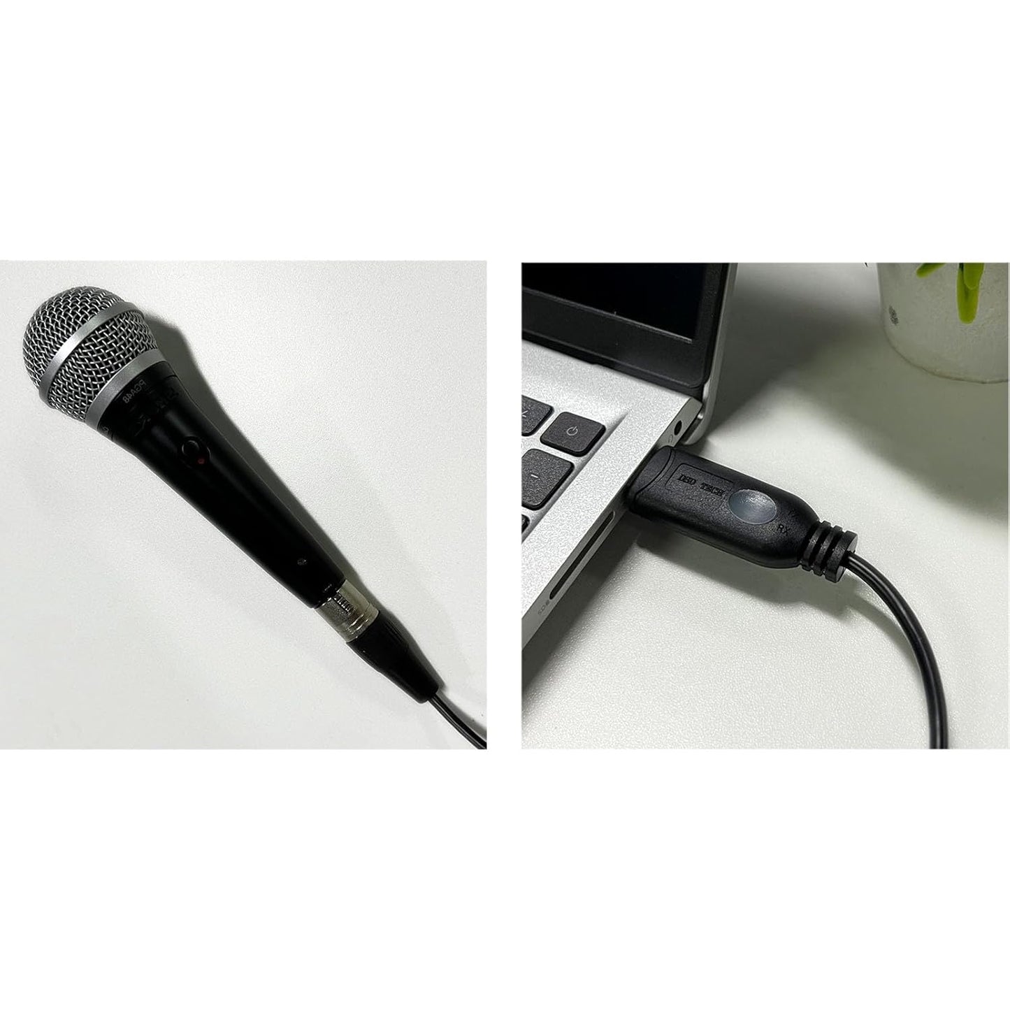 Cavo Da USB a XLR SH-AU20A per Microfoni Dinamici Come Shure (5,9 Piedi)