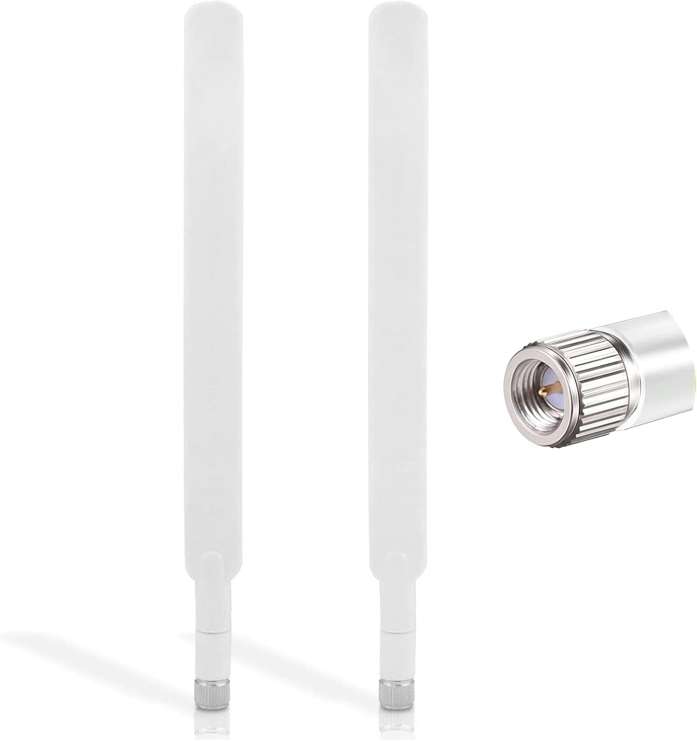 Antenna 4G LTE SMA Maschio 10Dbi 19Cm Wifi Omni Direzionale Amplificatori Di Segnale per Tim Vodafone Huawei ZTE 4G Router Modem Gateway Cellulare Telecamera, 2 Pacchi
