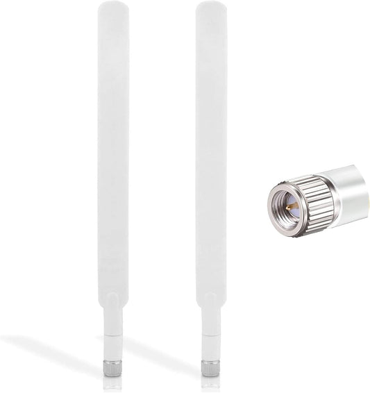 Antenna 4G LTE SMA Maschio 10Dbi 19Cm Wifi Omni Direzionale Amplificatori Di Segnale per Tim Vodafone Huawei ZTE 4G Router Modem Gateway Cellulare Telecamera, 2 Pacchi