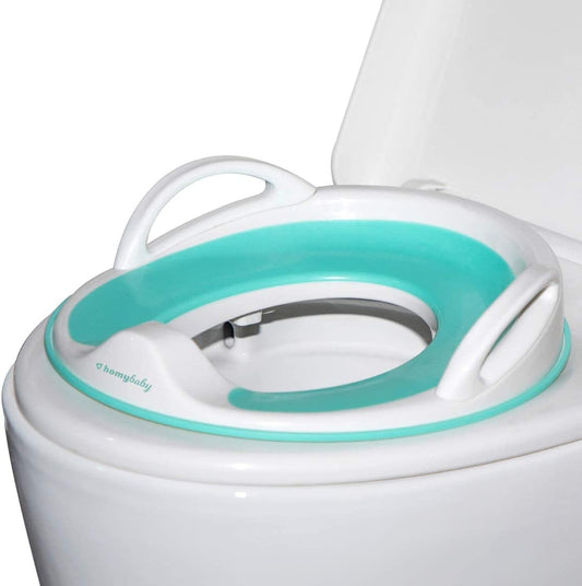 Riduttore Water Bambini | Adattatore WC Bambini Portatile | Universale | Riduttore Sedia Bambino Ergonomico | Vasino Copriwater Bambino | Sedile Toilette Bianco E Azzurro