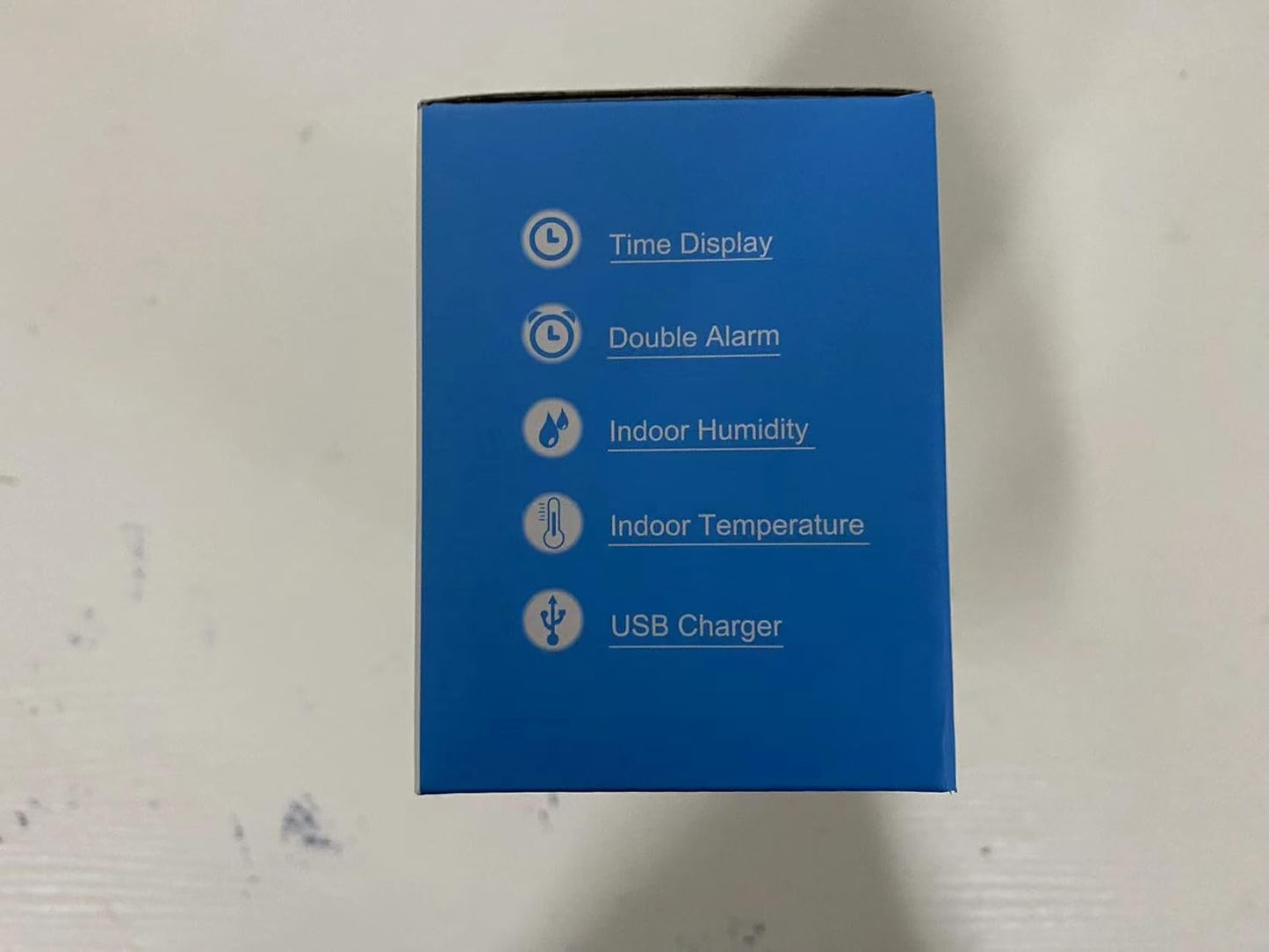 Sveglia Digitale Con Grande LED, Indicatore Di Temperatura E Umidità, Porta Di Ricarica USB, Doppio Allarme Con Modalità Snooze, Sveglia per Scrivania in Camera Da Letto