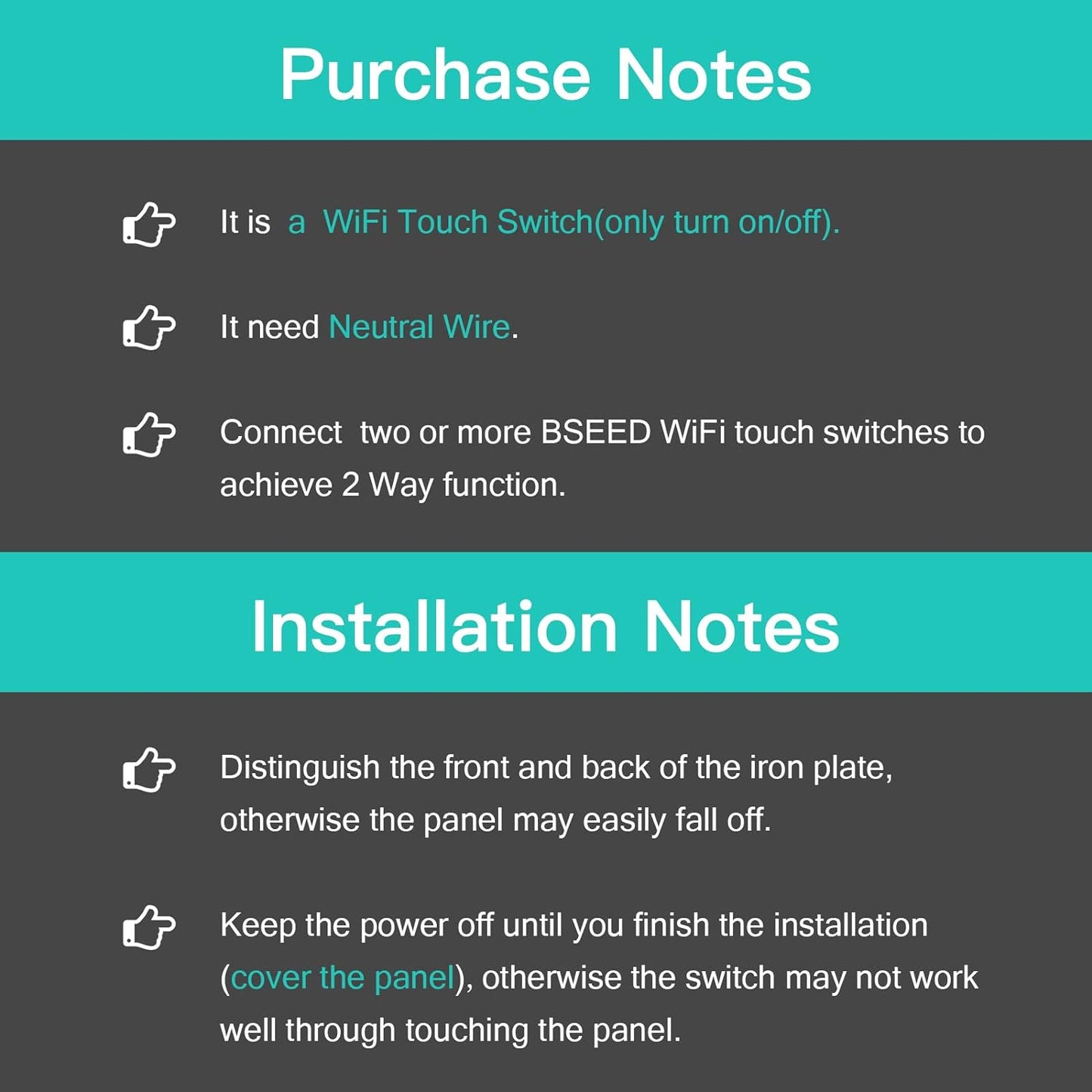 Smart Interruttore Della Luce, Compatibile Con Alexa E Google Home, 1 Gang 1 Way Wifi Touch Switch, Vetro Temperato Touch Screen Interruttori Bianco (Linea Neutra Necessaria)