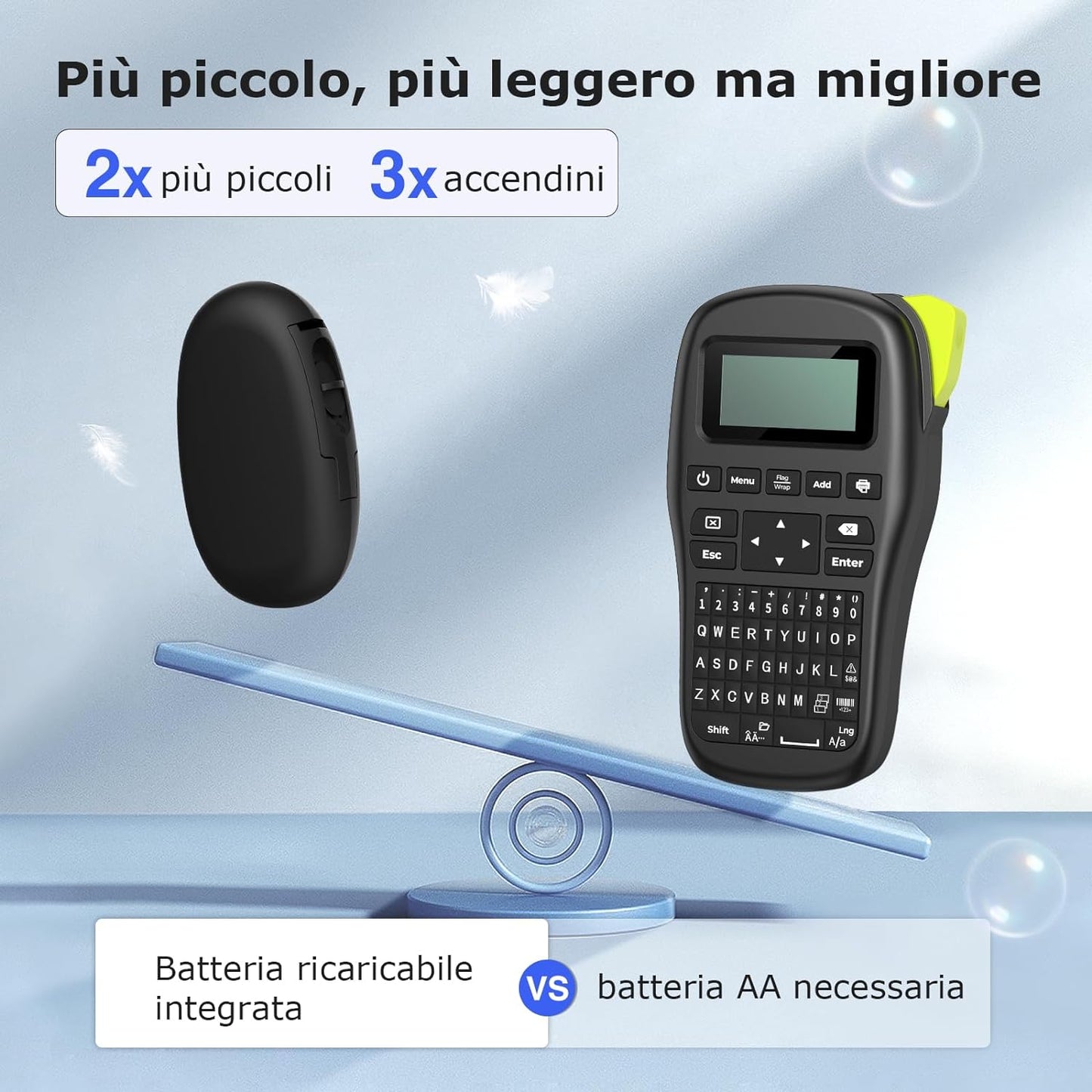 E10 Mini Etichettatrice Adesive Personalizzate, Bluetooth Stampante Termica Etichette per IOS E Android, Etichettatrice Etichette Adesive Adatta per Casa, Ufficio, Prezzo, Data