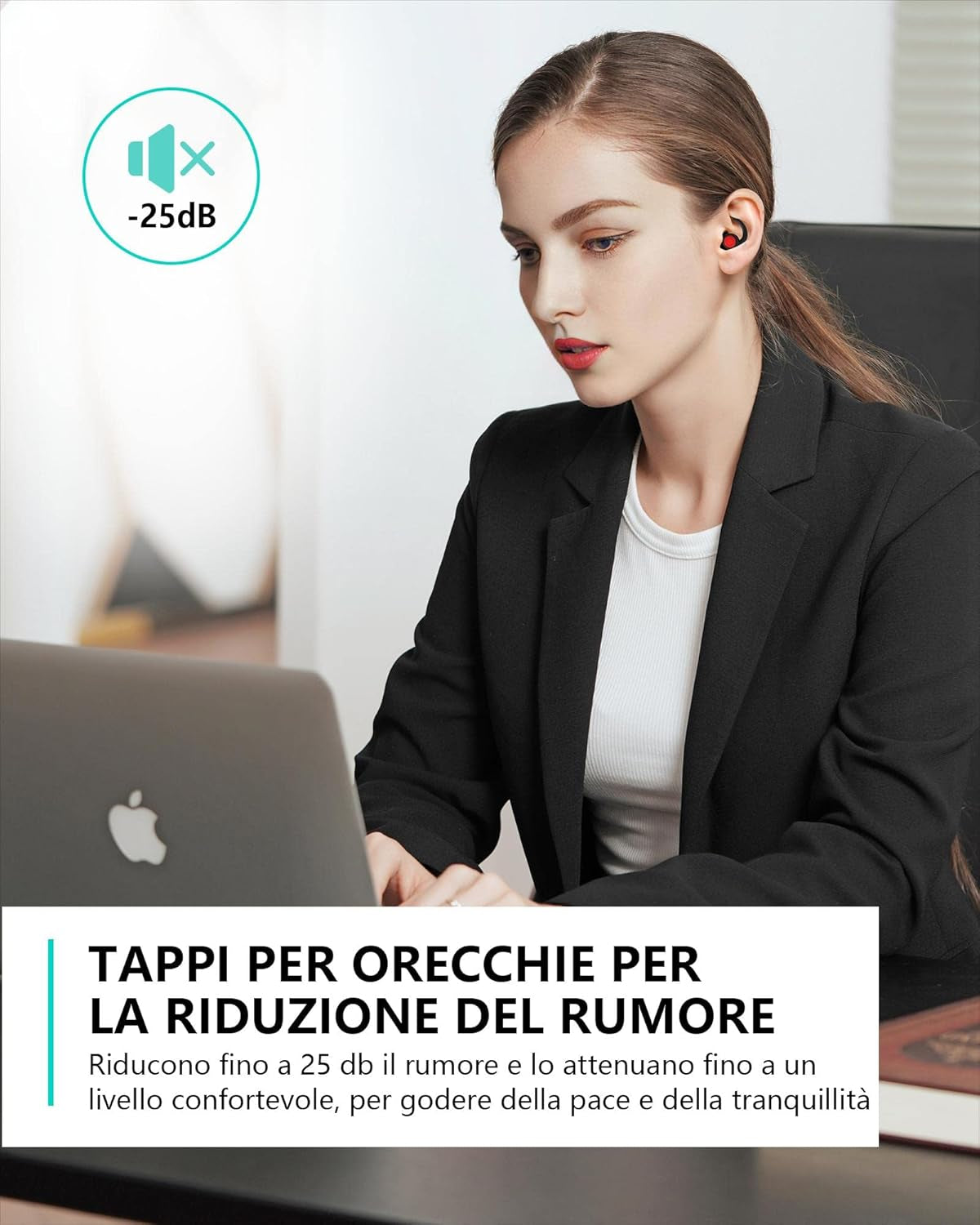Silicone Tappi Orecchie per Dormire, 2 Paia Tappi per Le Orecchie Antirumore Lavabili Riutilizzabili per Sonno Leggero Riduci I Rumori, per Lavoro, Feste, Studio, Discoteca, Concerti